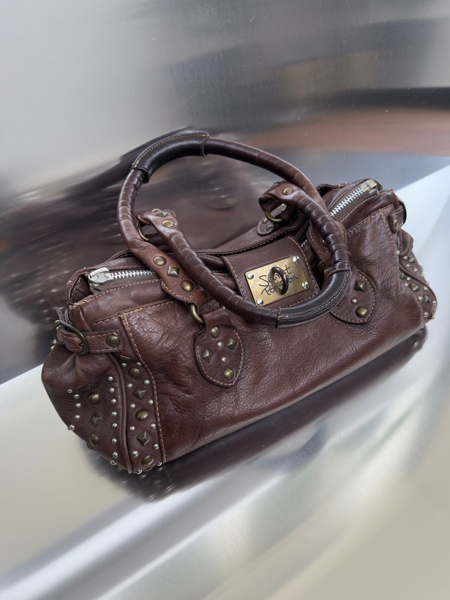 Vintage Leather Bag - TWINKLING GLOBAL