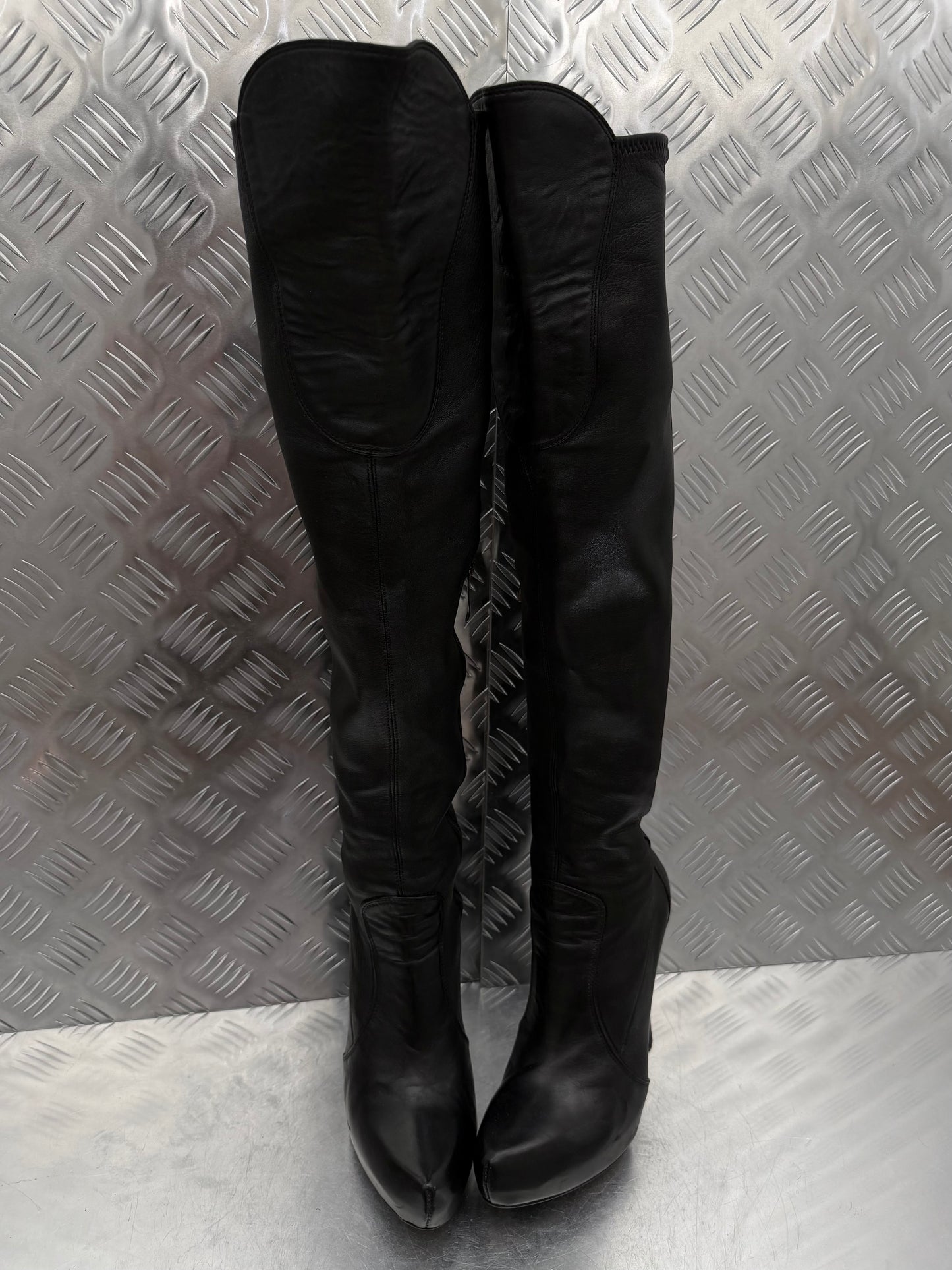 Vintage Gianmarco Lorenzi leather over-the-knee boots TWINKLING GLOBAL