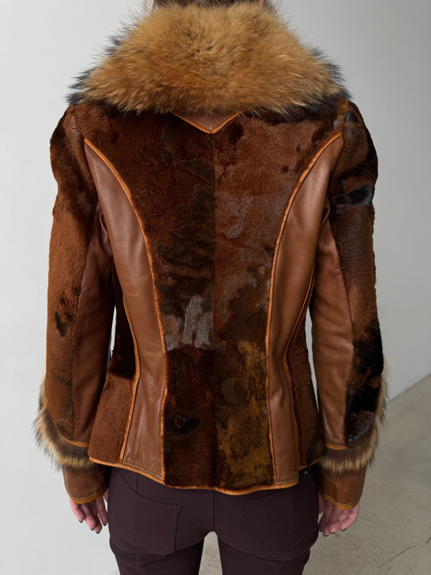 Vintage leather jacket TWINKLING GLOBAL