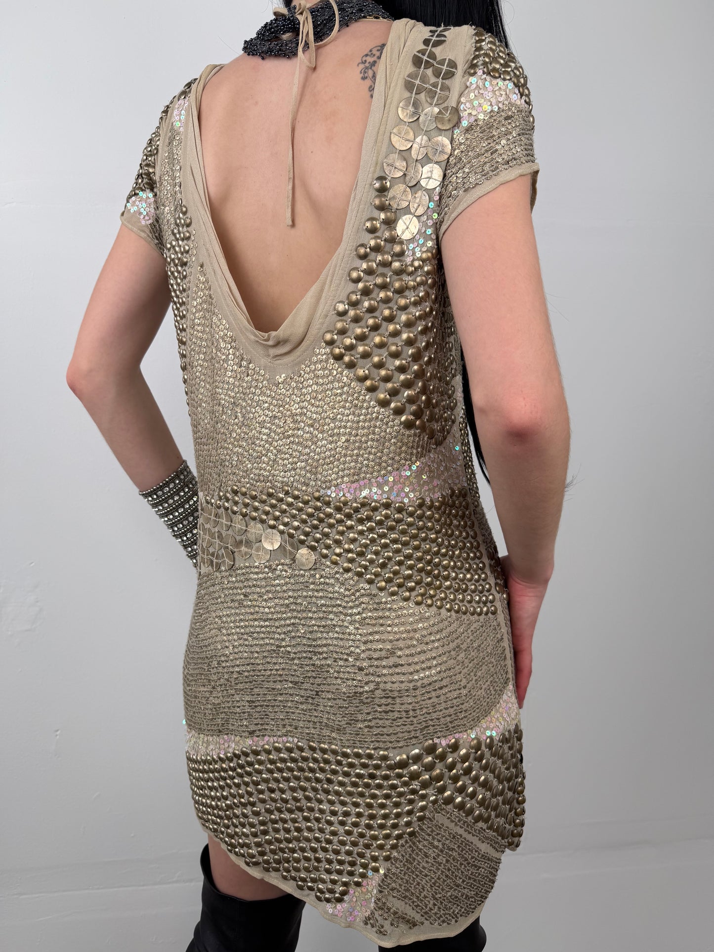 AllSaints embellished dress TWINKLING GLOBAL
