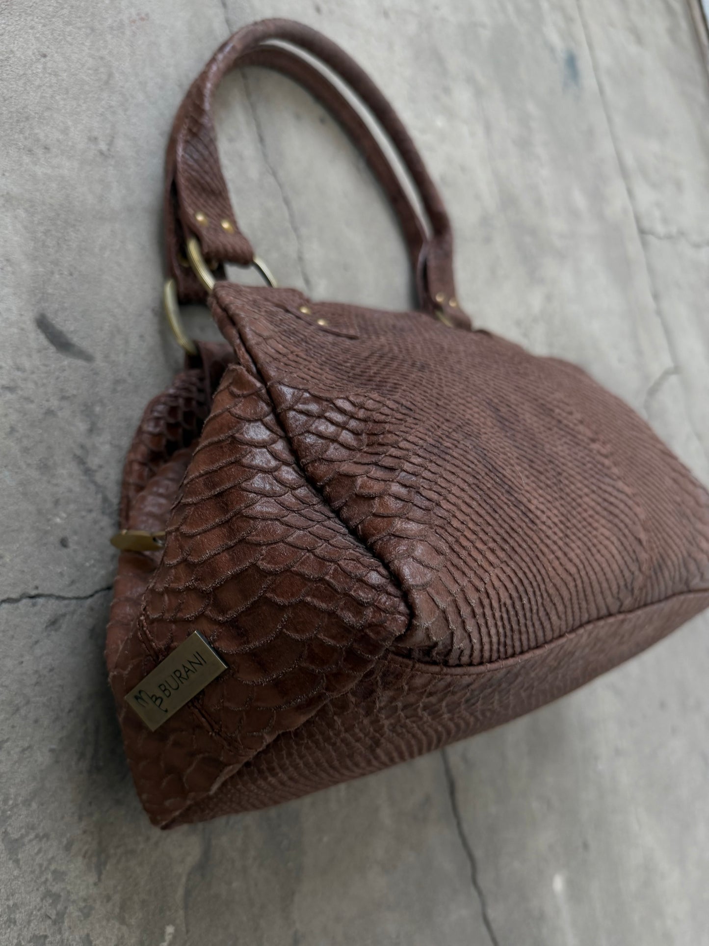Vintage leather bag TWINKLING GLOBAL