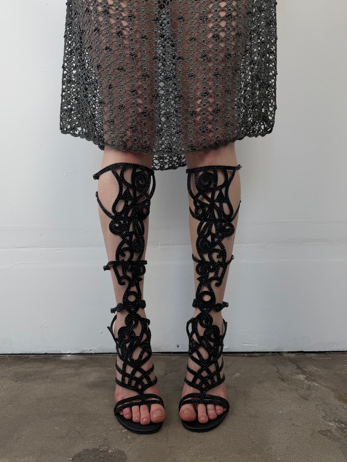 Rene Caovilla Swarovski gladiator sandals TWINKLING GLOBAL