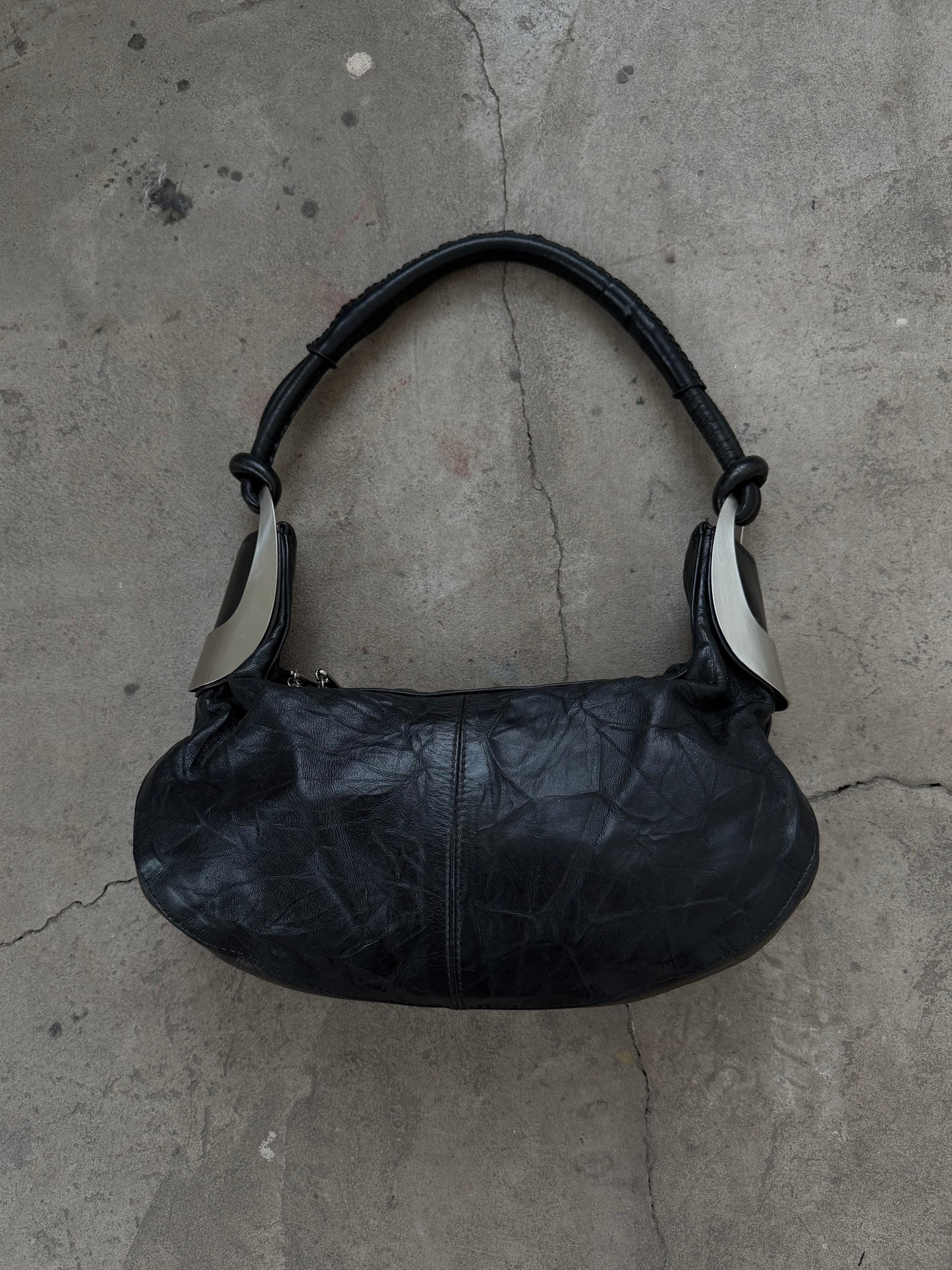 Vintage leather shoulder bag TWINKLING GLOBAL