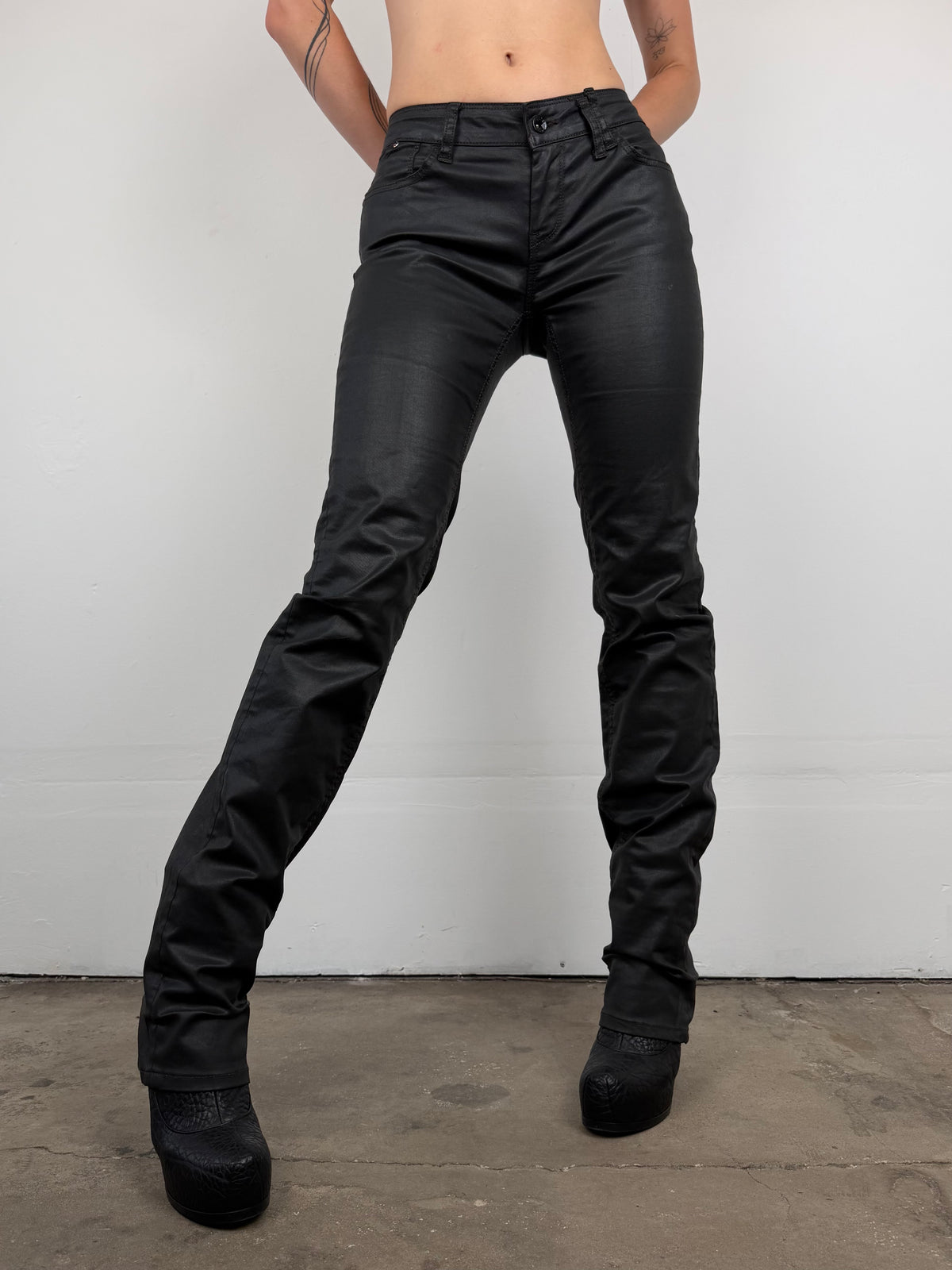 Waxed jeans TWINKLING GLOBAL