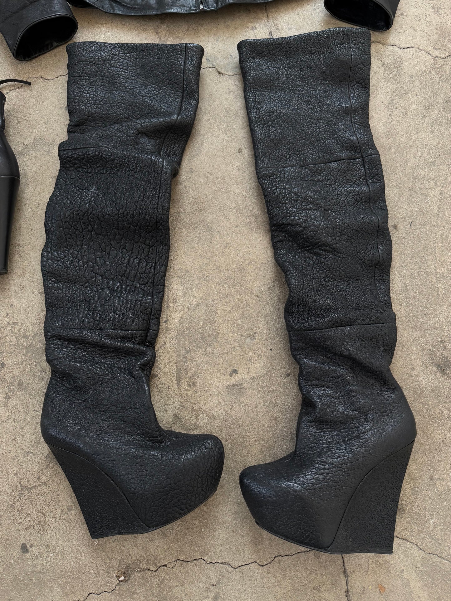 Archive Rock & Republic leather over-the-knee platform boots TWINKLING GLOBAL