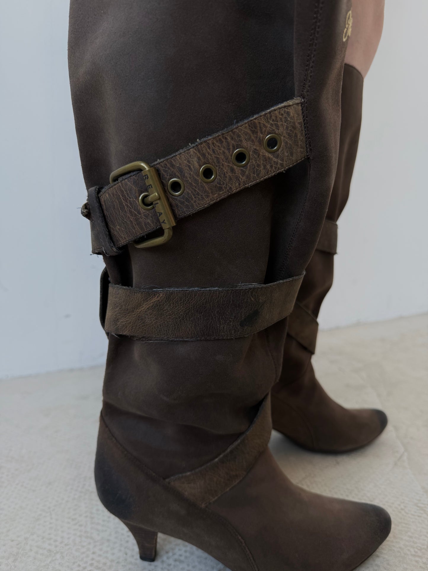Vintage Replay leather cowboy boots TWINKLING GLOBAL
