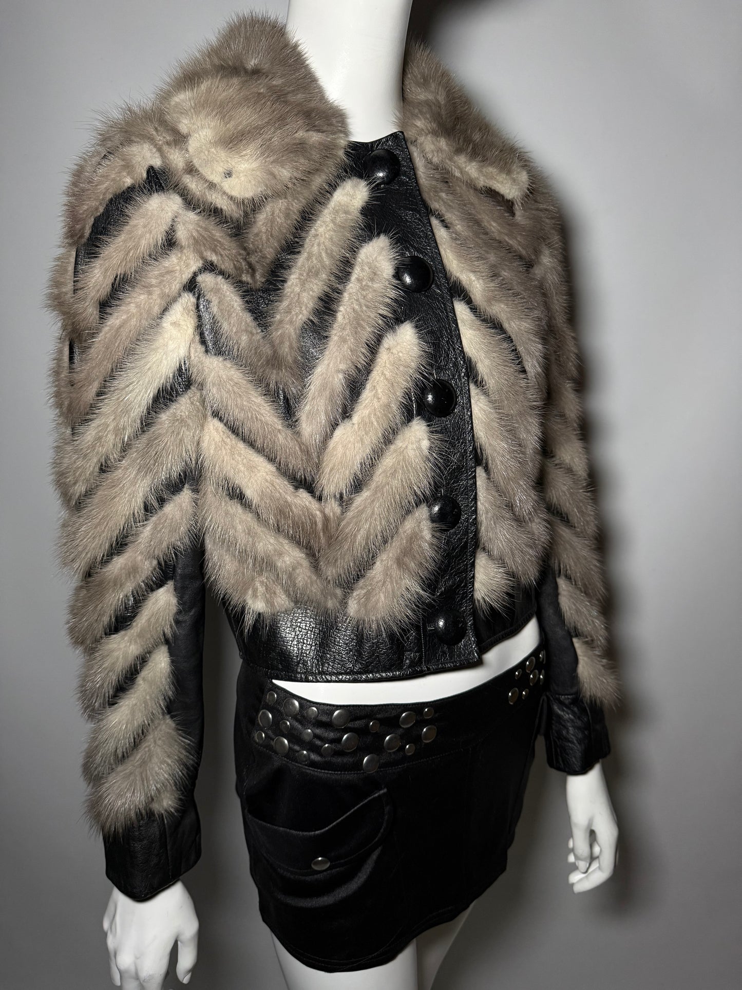 Vintage leather jacket Twinkling Global