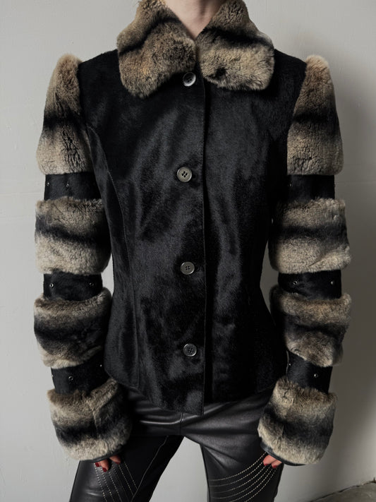 Vintage leather jacket TWINKLING GLOBAL