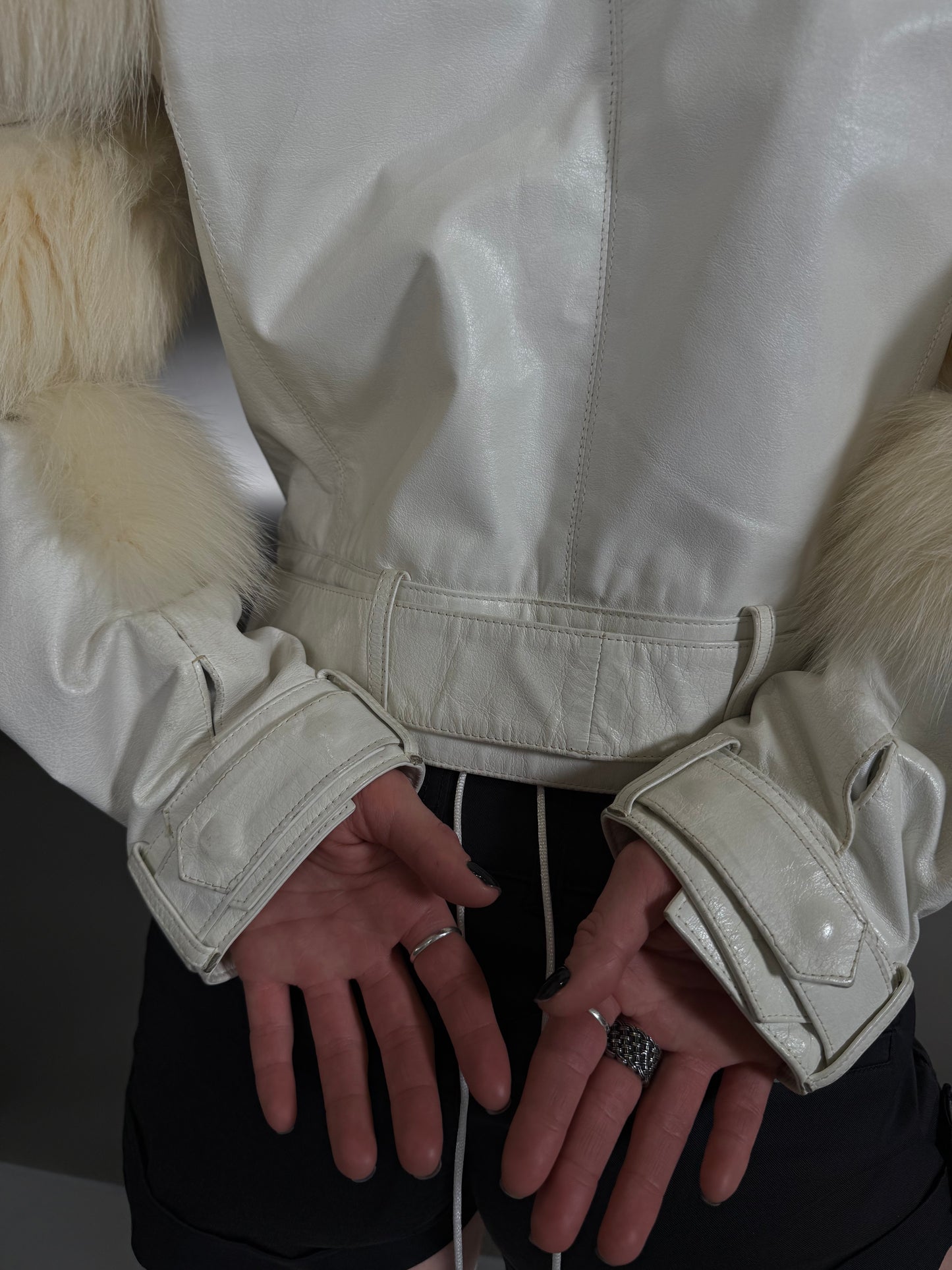 Vintage leather jacket TWINKLING GLOBAL