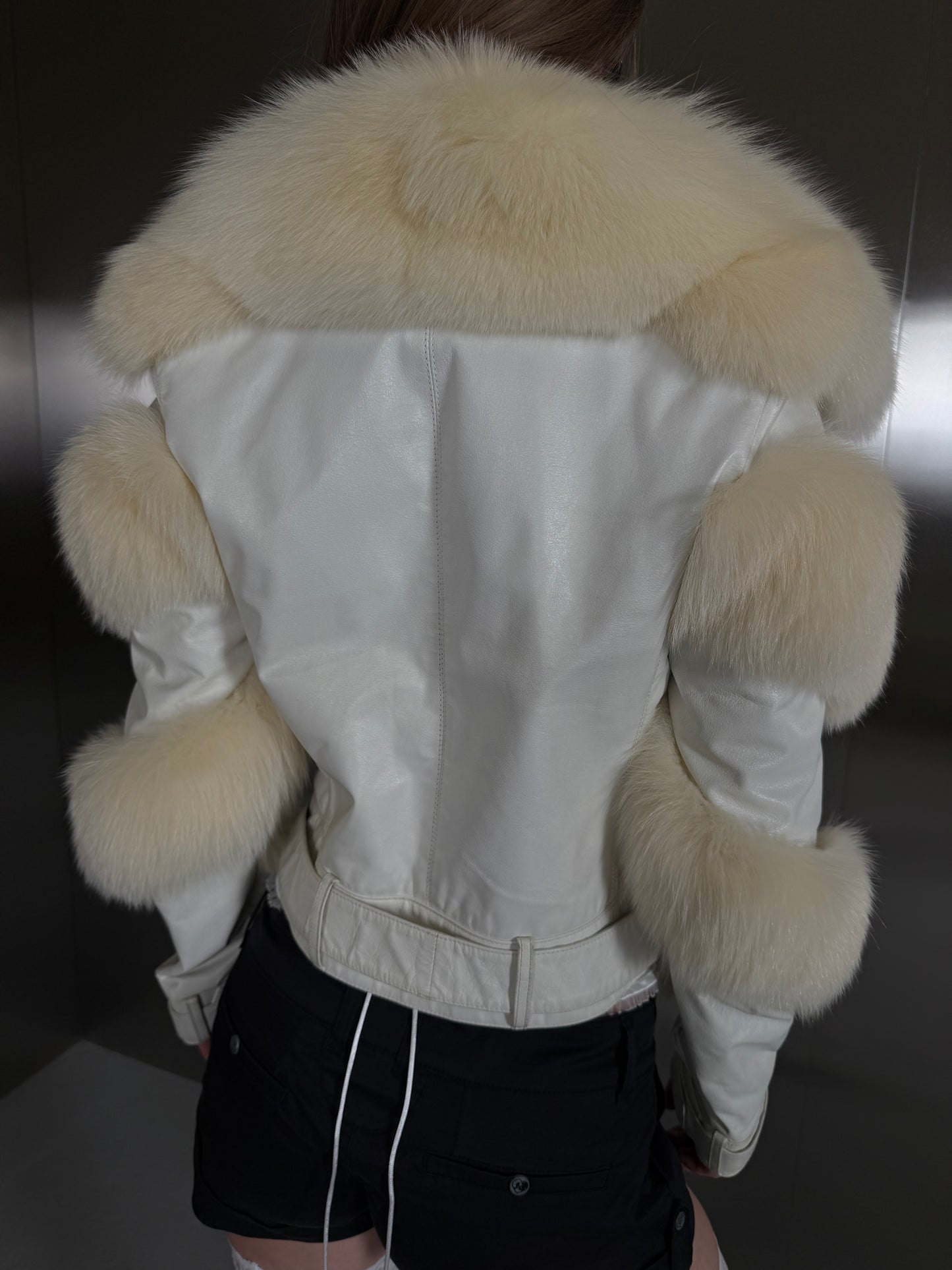Vintage leather jacket TWINKLING GLOBAL