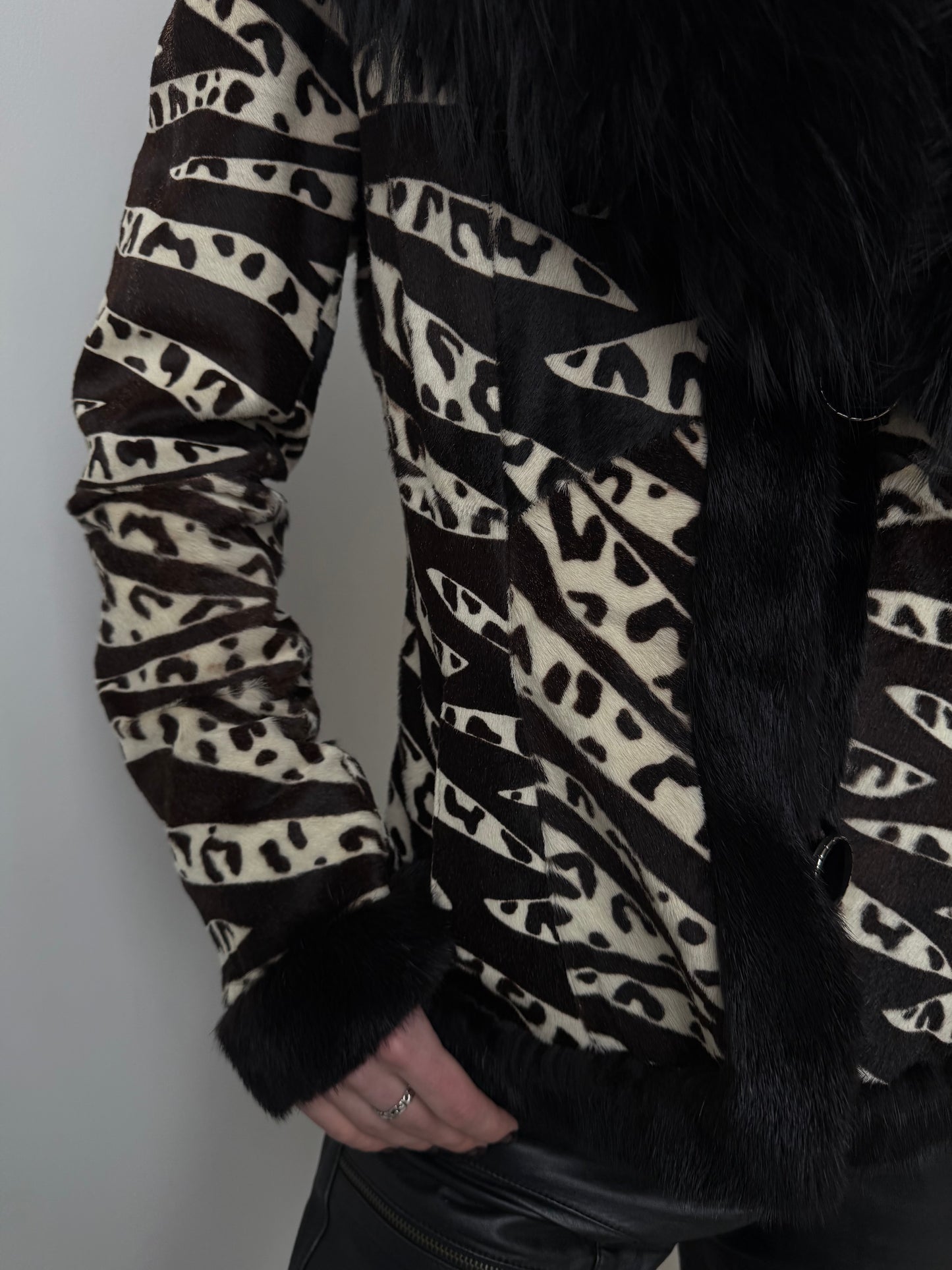 Vintage leather jacket TWINKLING GLOBAL
