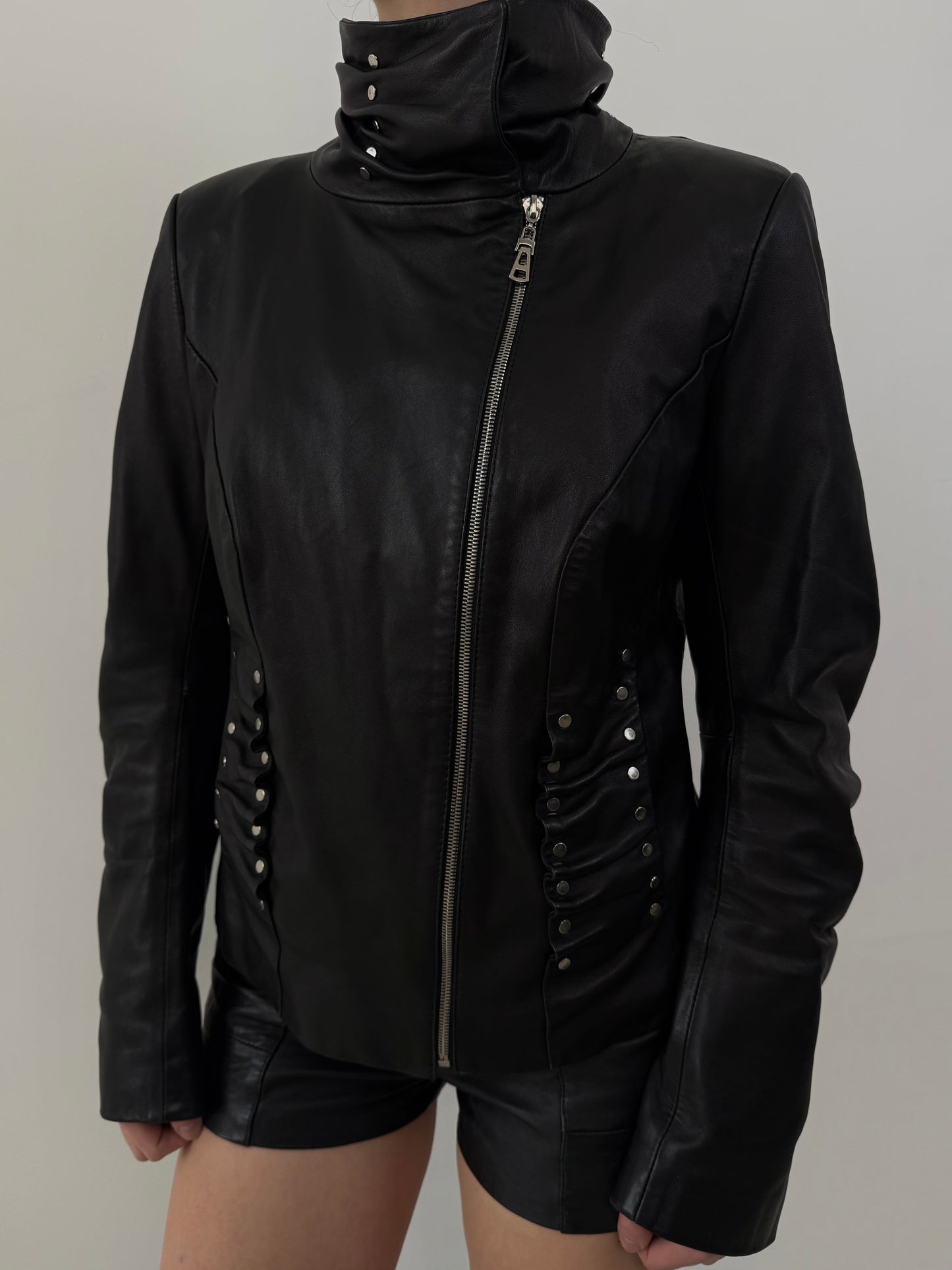 Vintage leather jacket TWINKLING GLOBAL