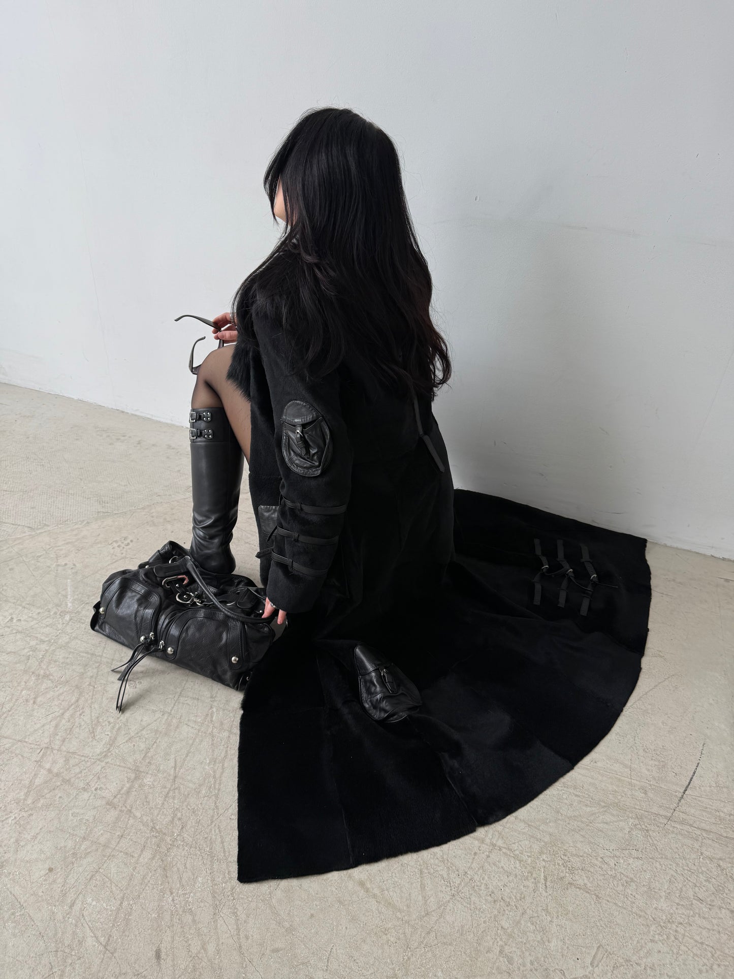 Vintage leather coat TWINKLING GLOBAL