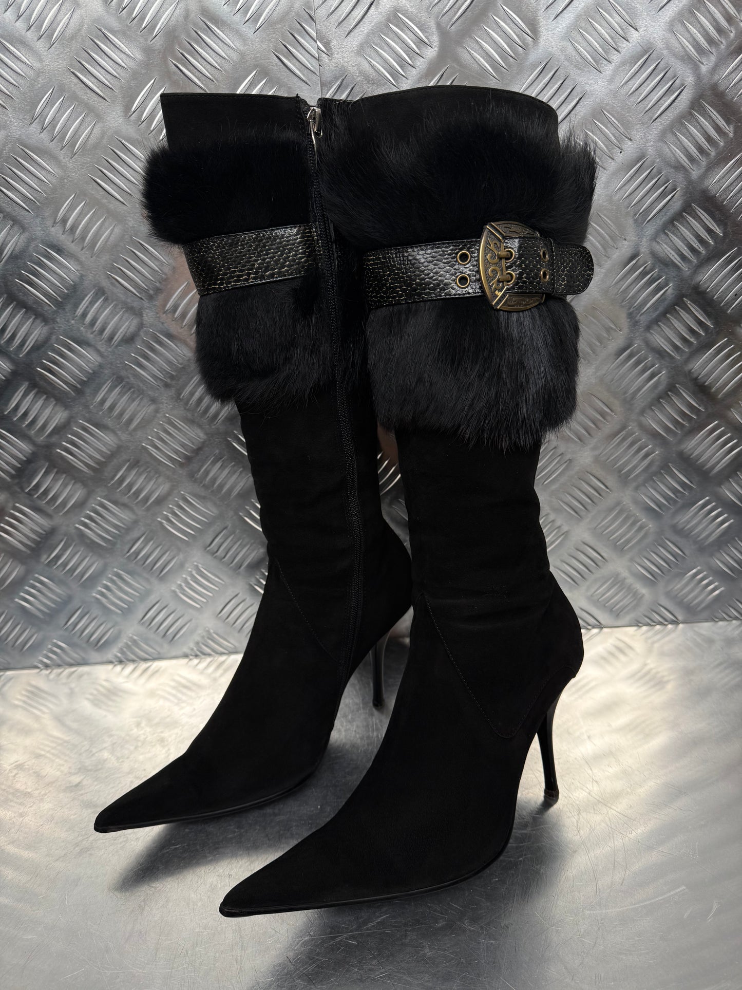 Vintage suede leather boots TWINKLING GLOBAL
