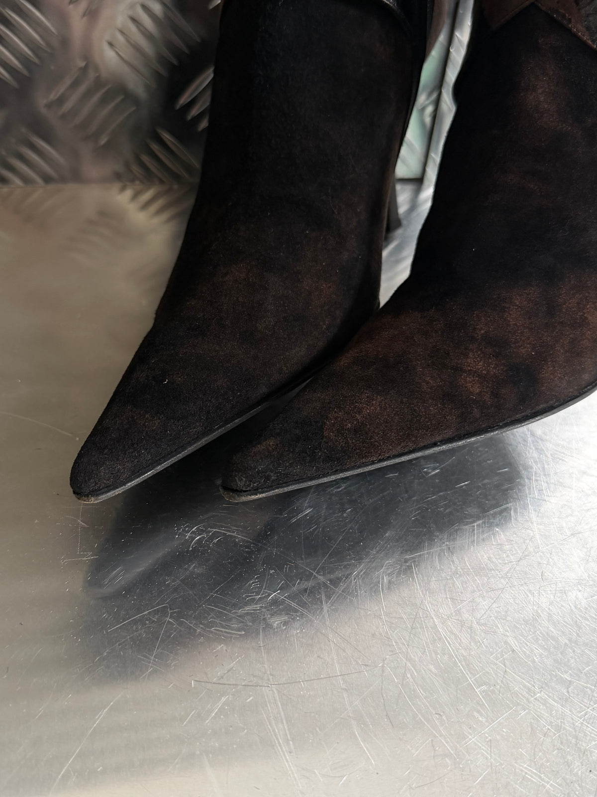 Vintage Loretta Pettinari pointed suede boots TWINKLING GLOBAL