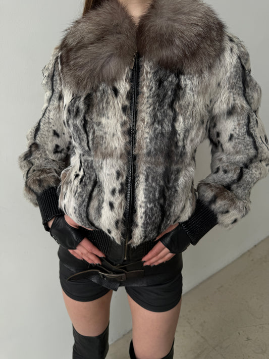 Vintage leather jacket TWINKLING GLOBAL