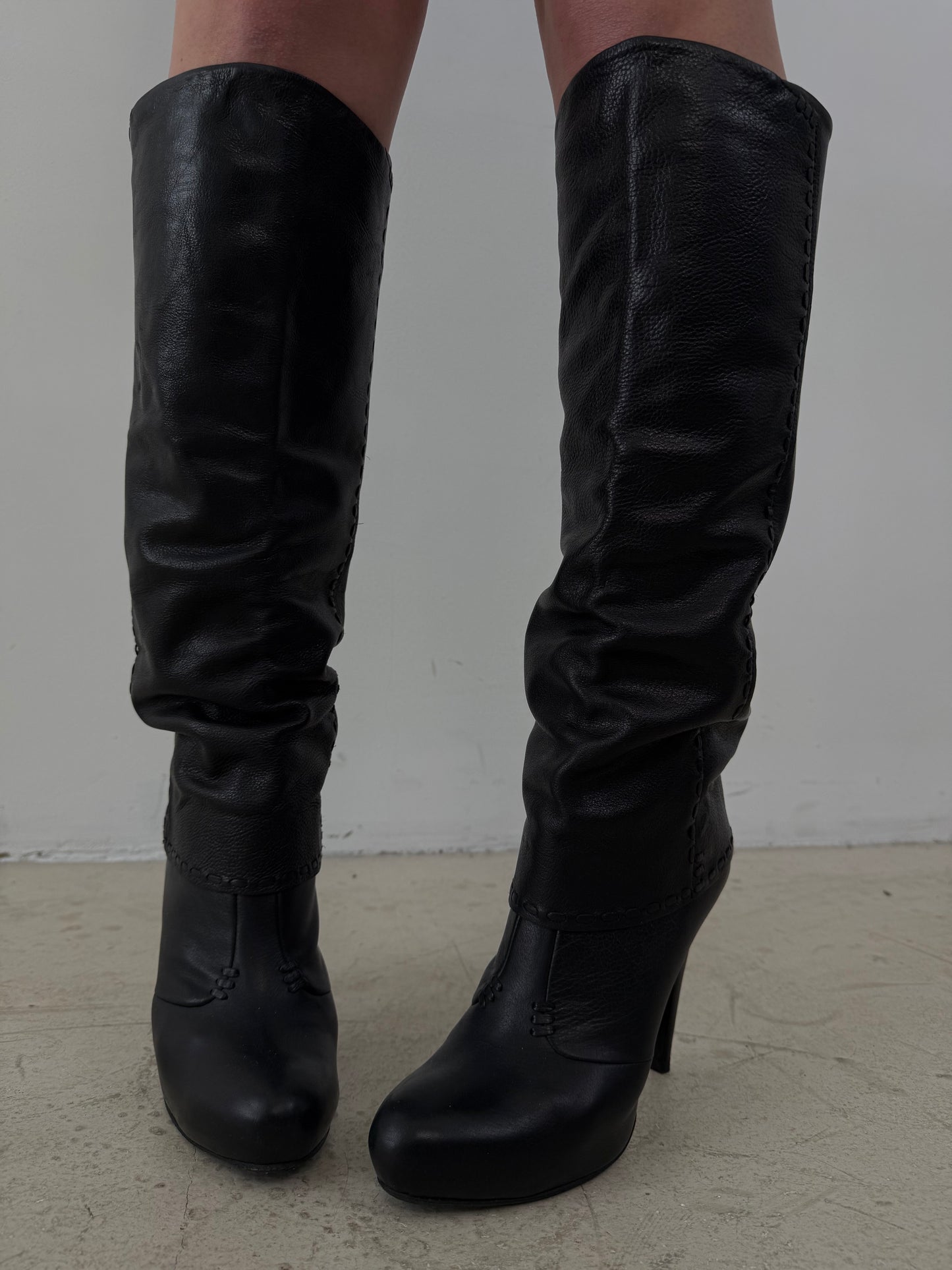 Vintage Fabi leather boots TWINKLING GLOBAL