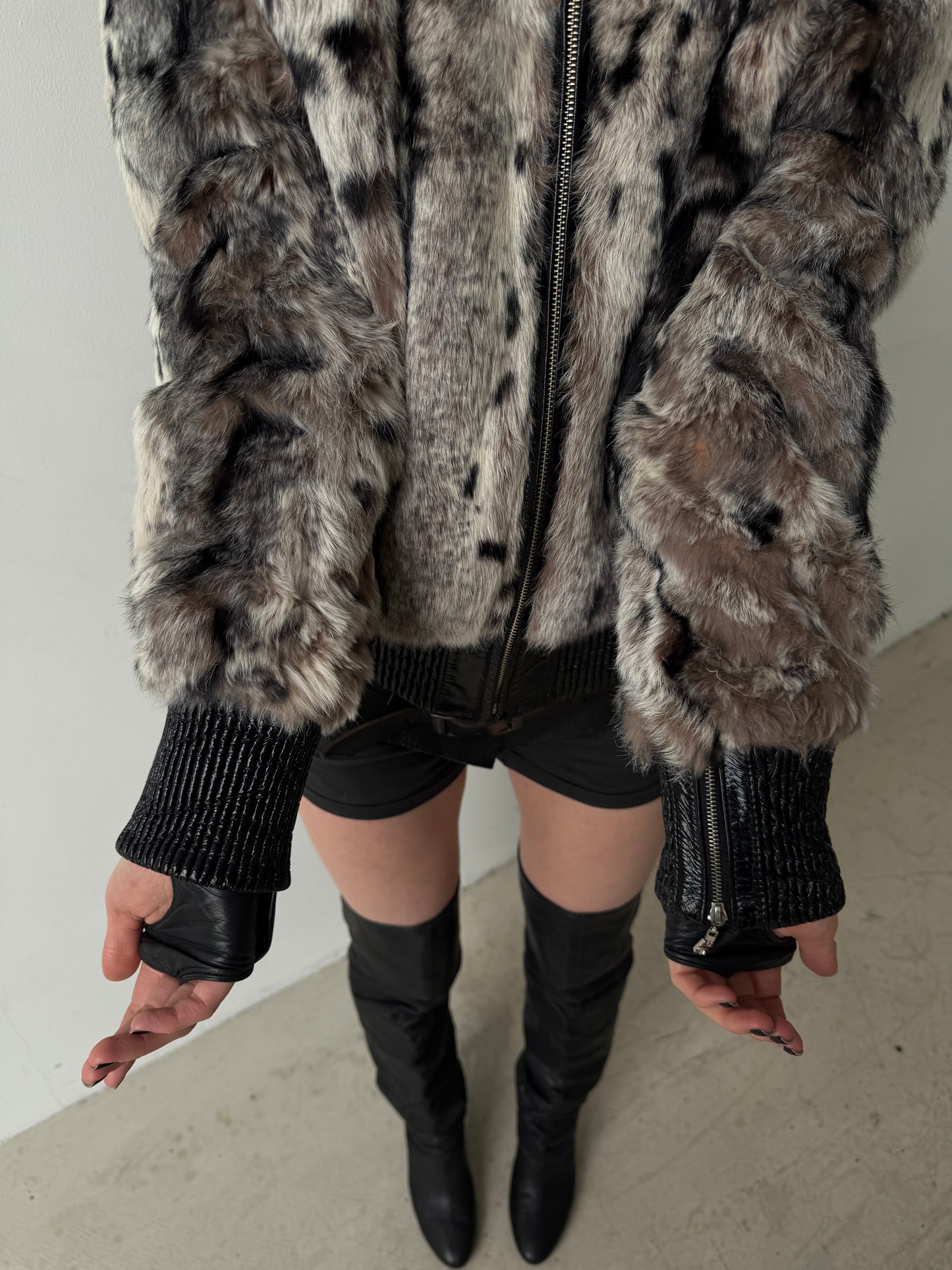 Vintage leather jacket TWINKLING GLOBAL