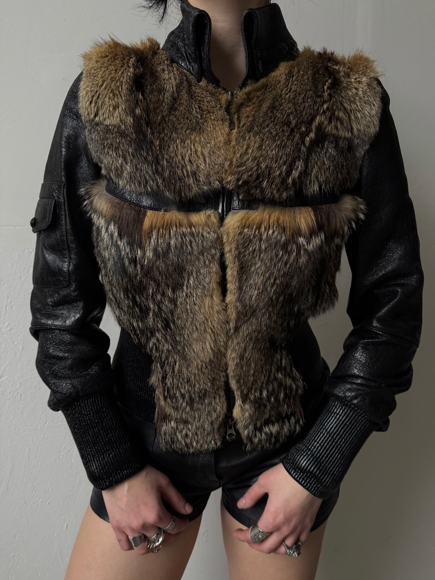 Vintage leather jacket Twinkling Global