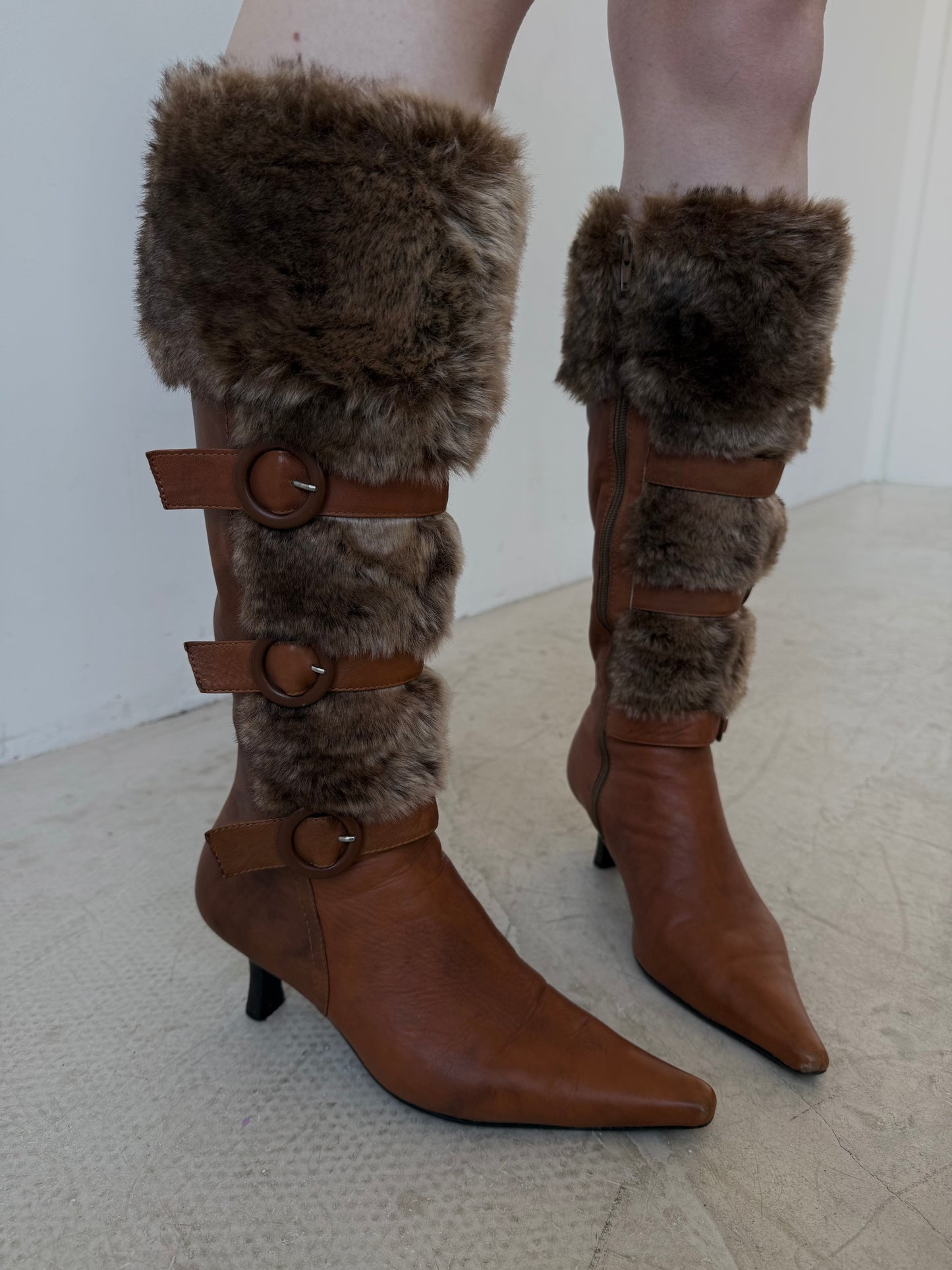 Vintage leather boots TWINKLING GLOBAL