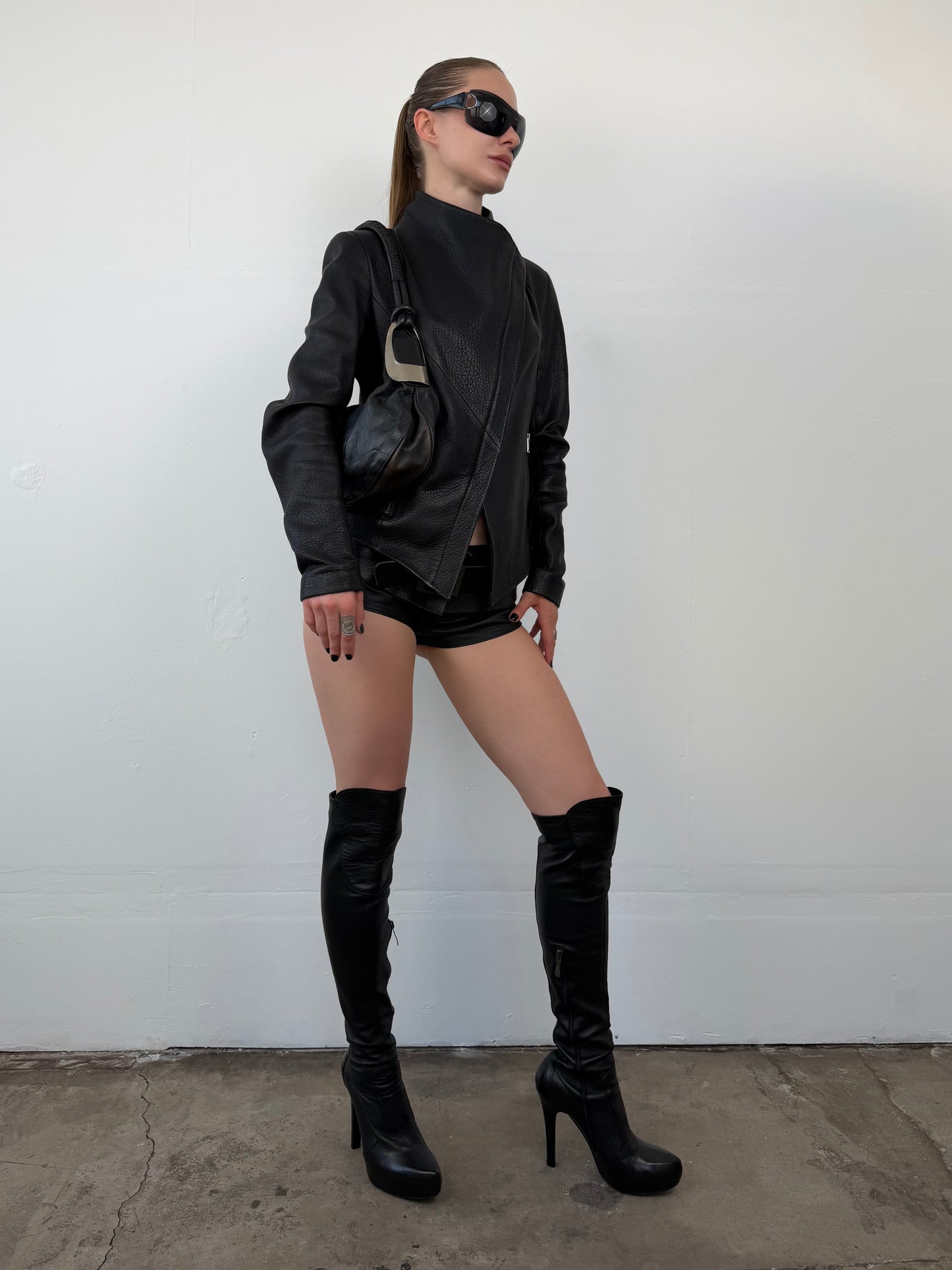 Vintage Gianmarco Lorenzi leather over-the-knee boots TWINKLING GLOBAL