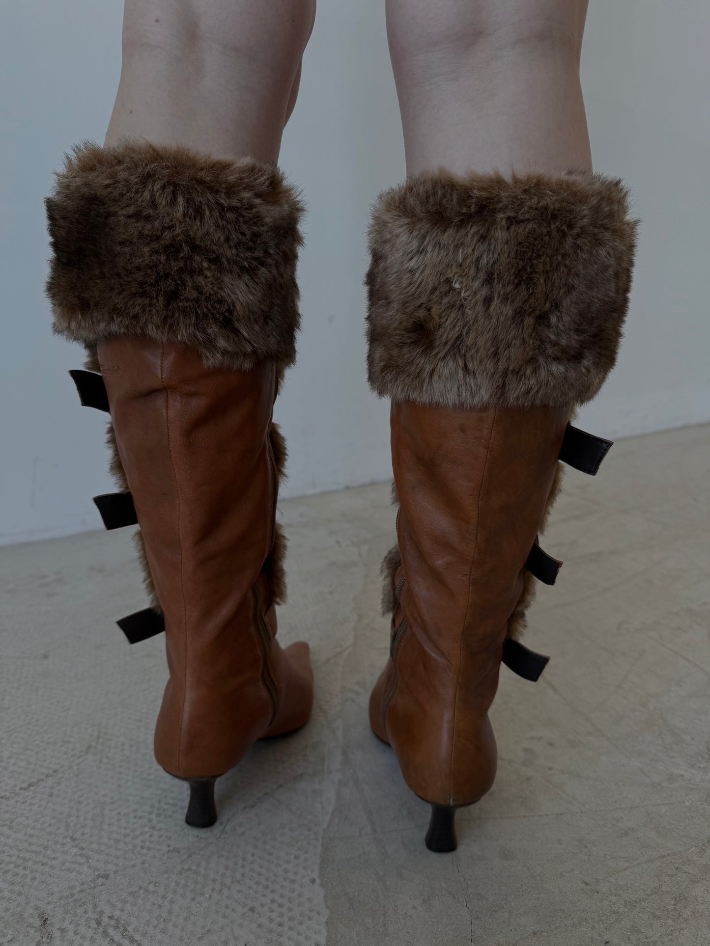 Vintage leather boots TWINKLING GLOBAL