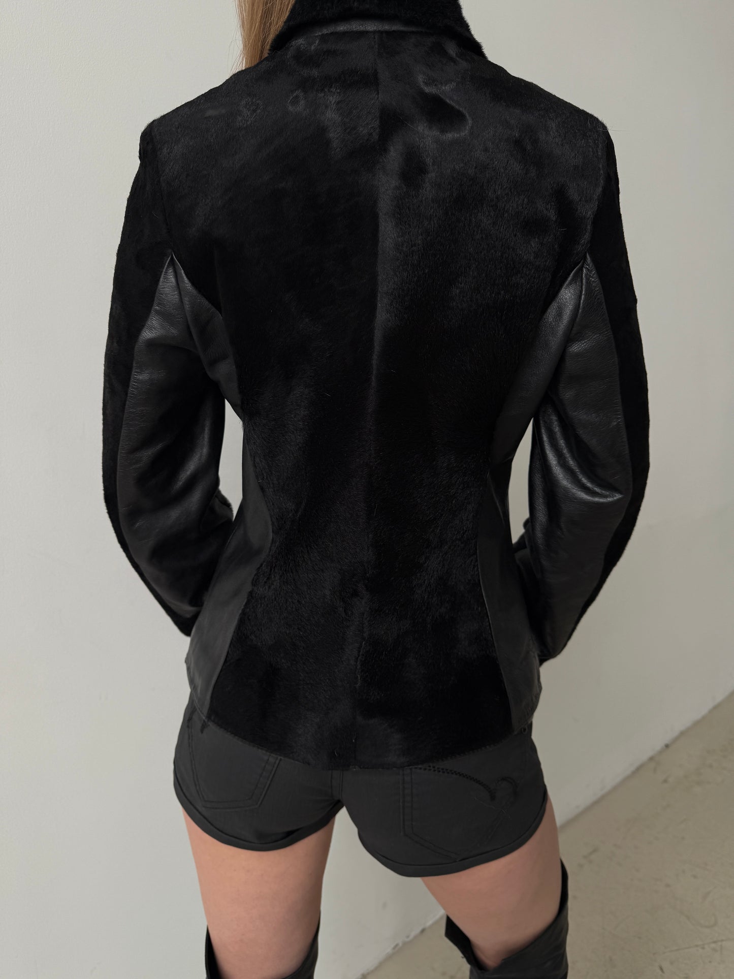 Vintage leather jacket TWINKLING GLOBAL