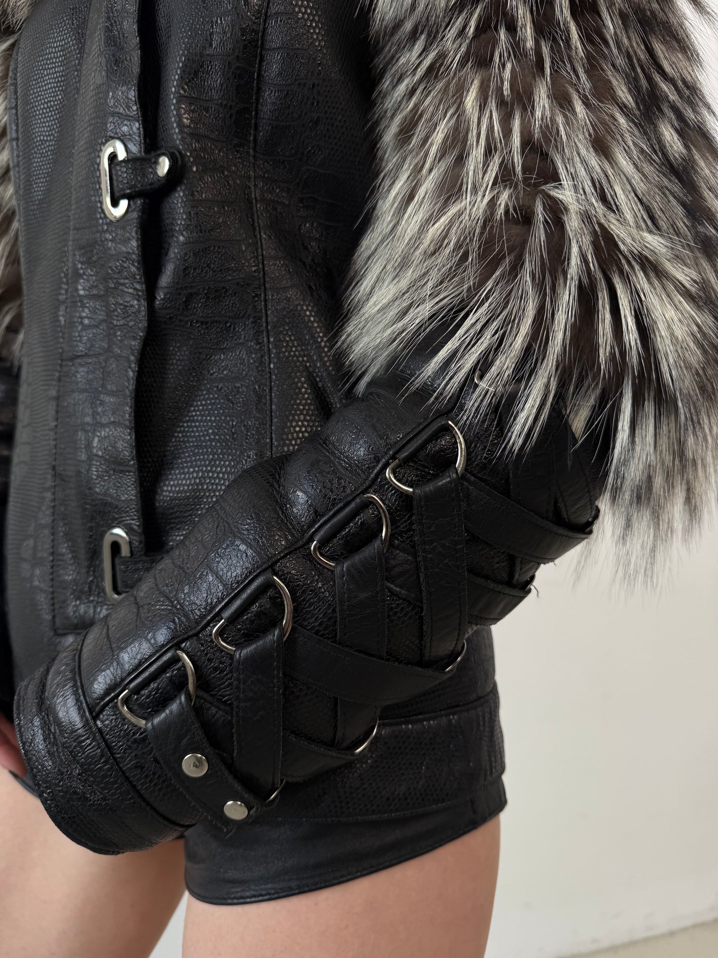 Vintage leather jacket TWINKLING GLOBAL