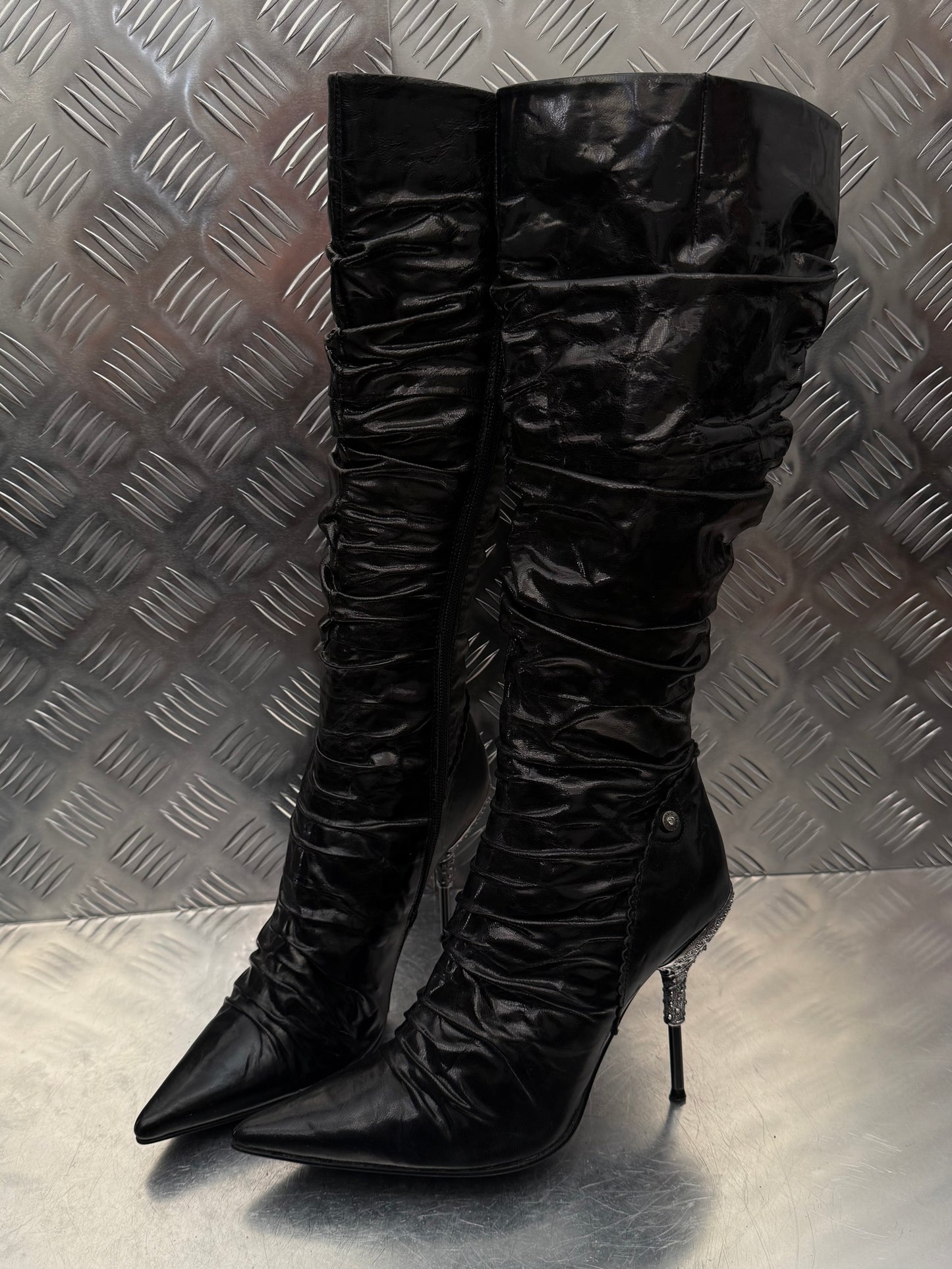 Vintage Italian Casadei leather boots TWINKLING GLOBAL