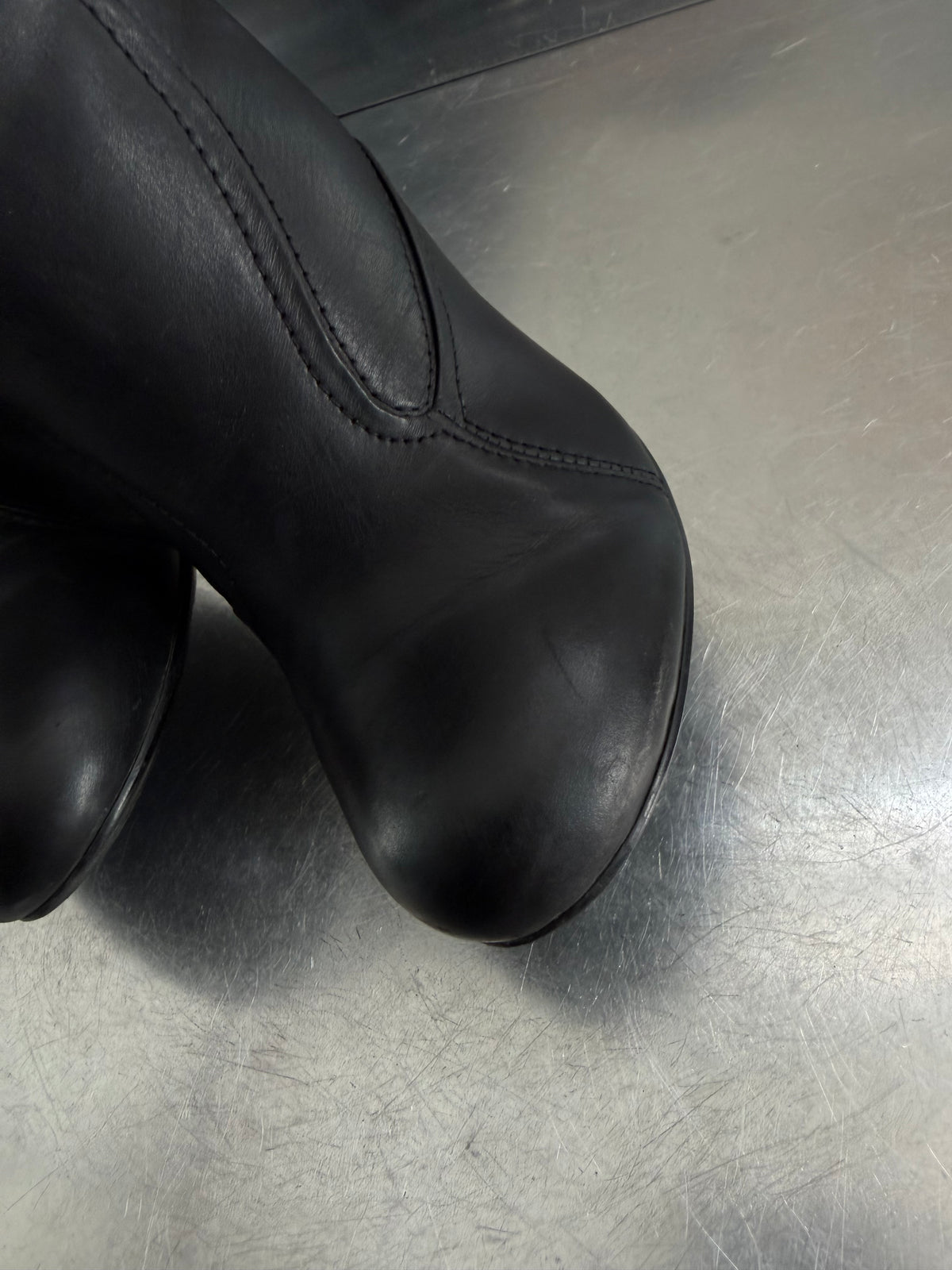 Paolo Conte black leather boots TWINKLING GLOBAL