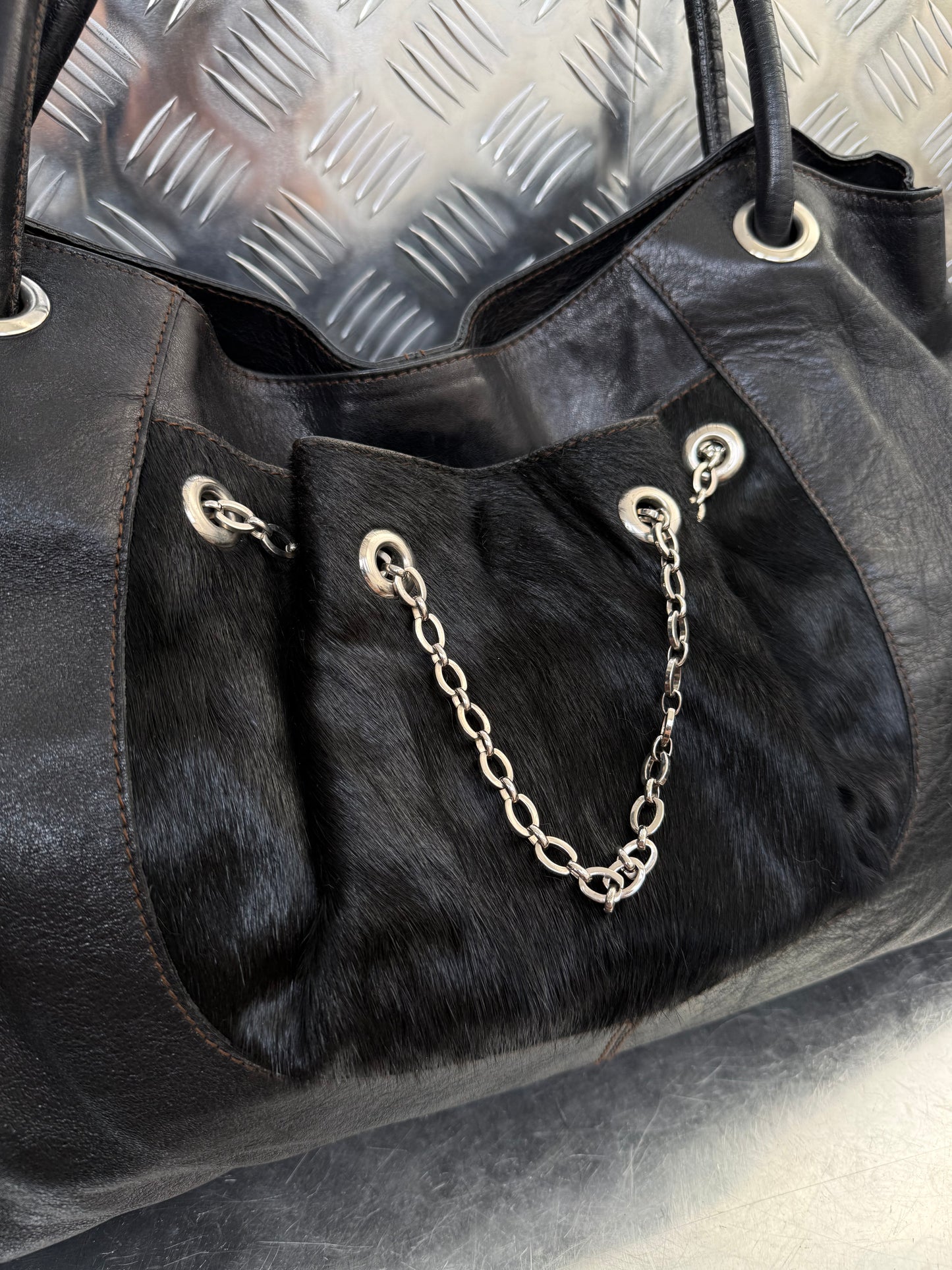 Vintage Furla Leather Bag Twinkling Global
