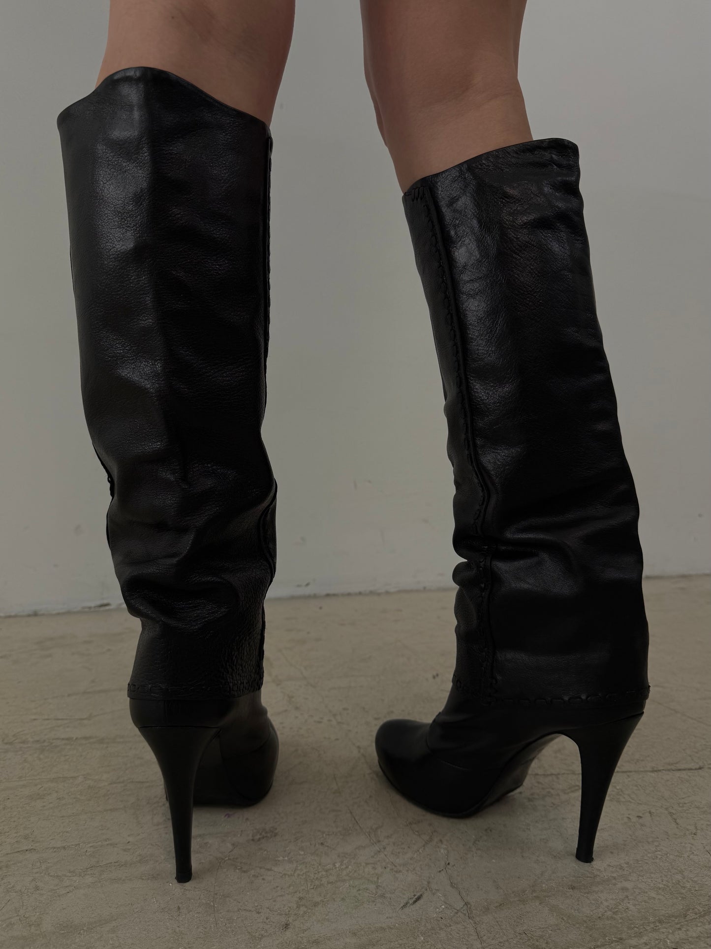 Vintage Fabi leather boots TWINKLING GLOBAL