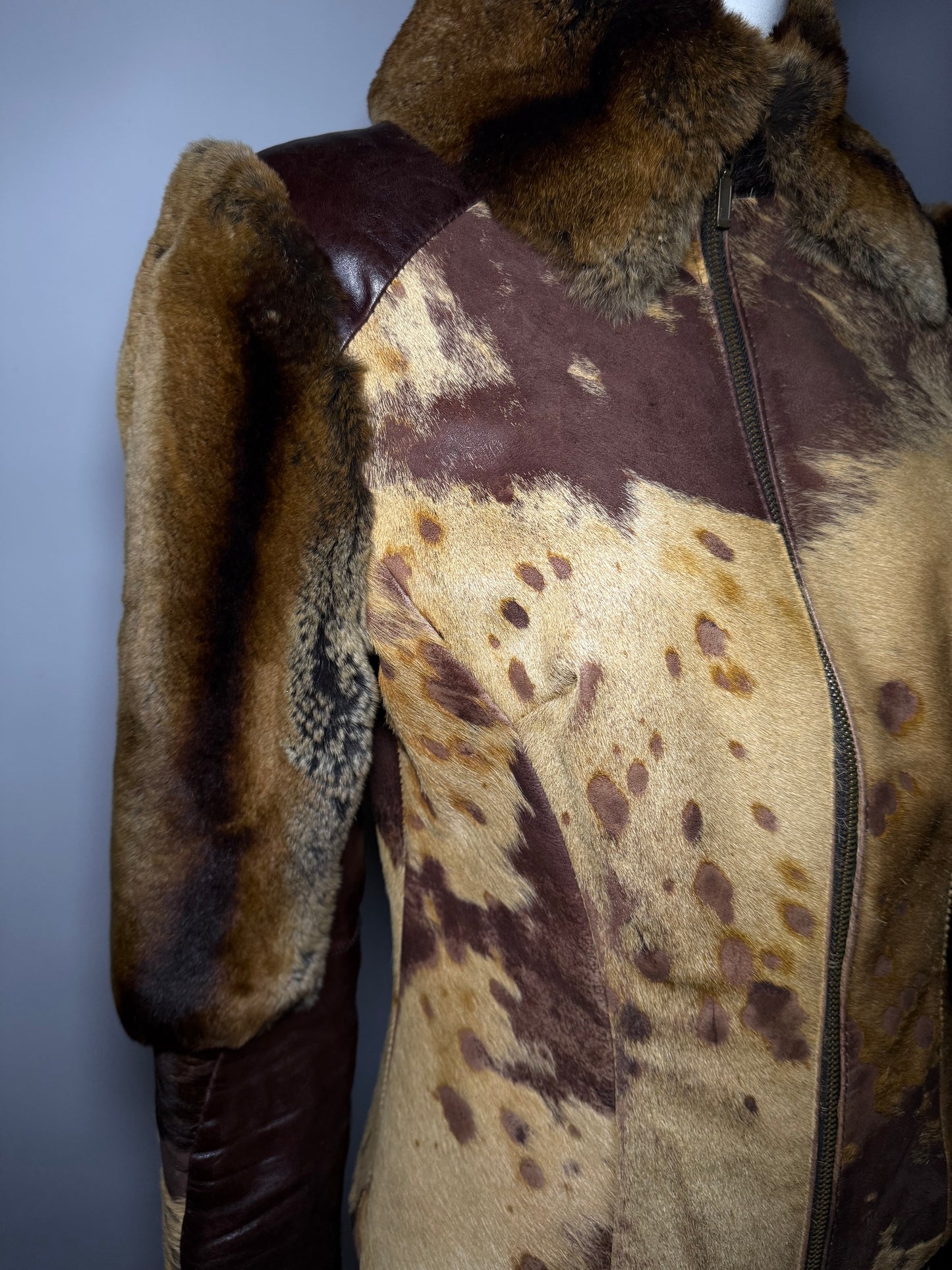 Vintage leather jacket TWINKLING GLOBAL