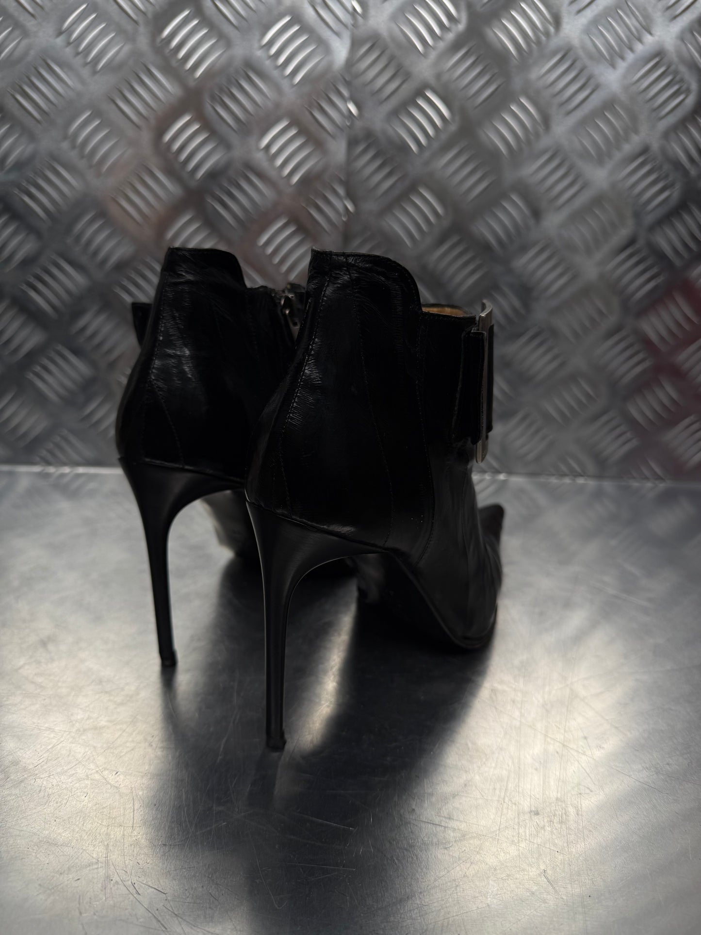Vintage leather ankle boots Gianmarco Lorenzi TWINKLING GLOBAL
