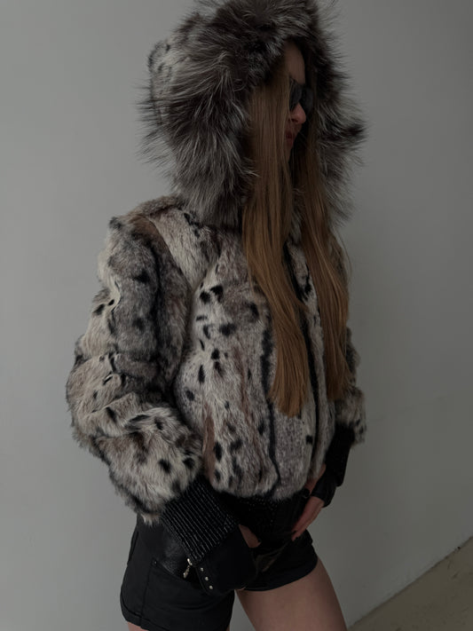 Vintage leather jacket TWINKLING GLOBAL
