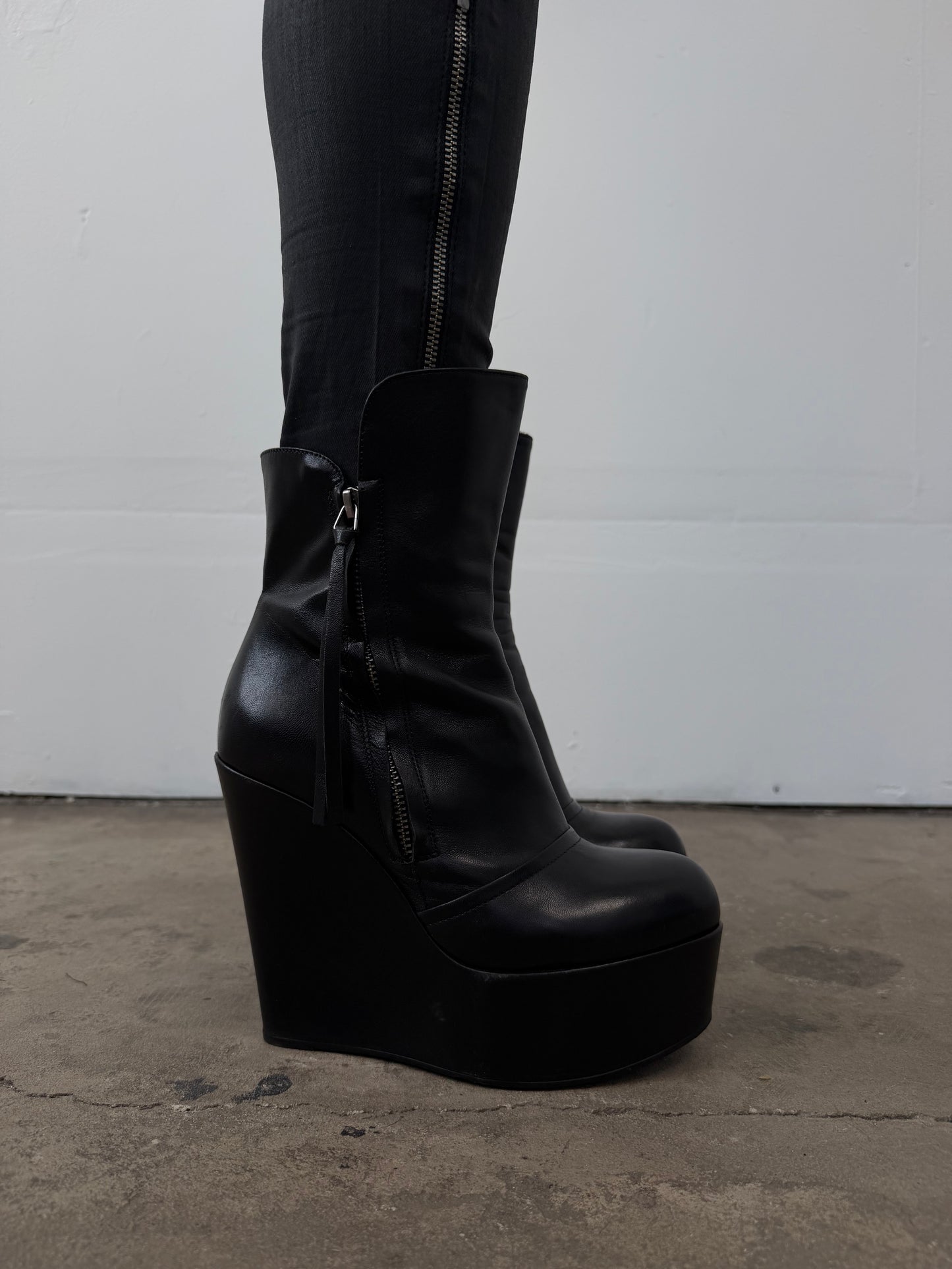 Bruno Bordese leather platform boots TWINKLING GLOBAL