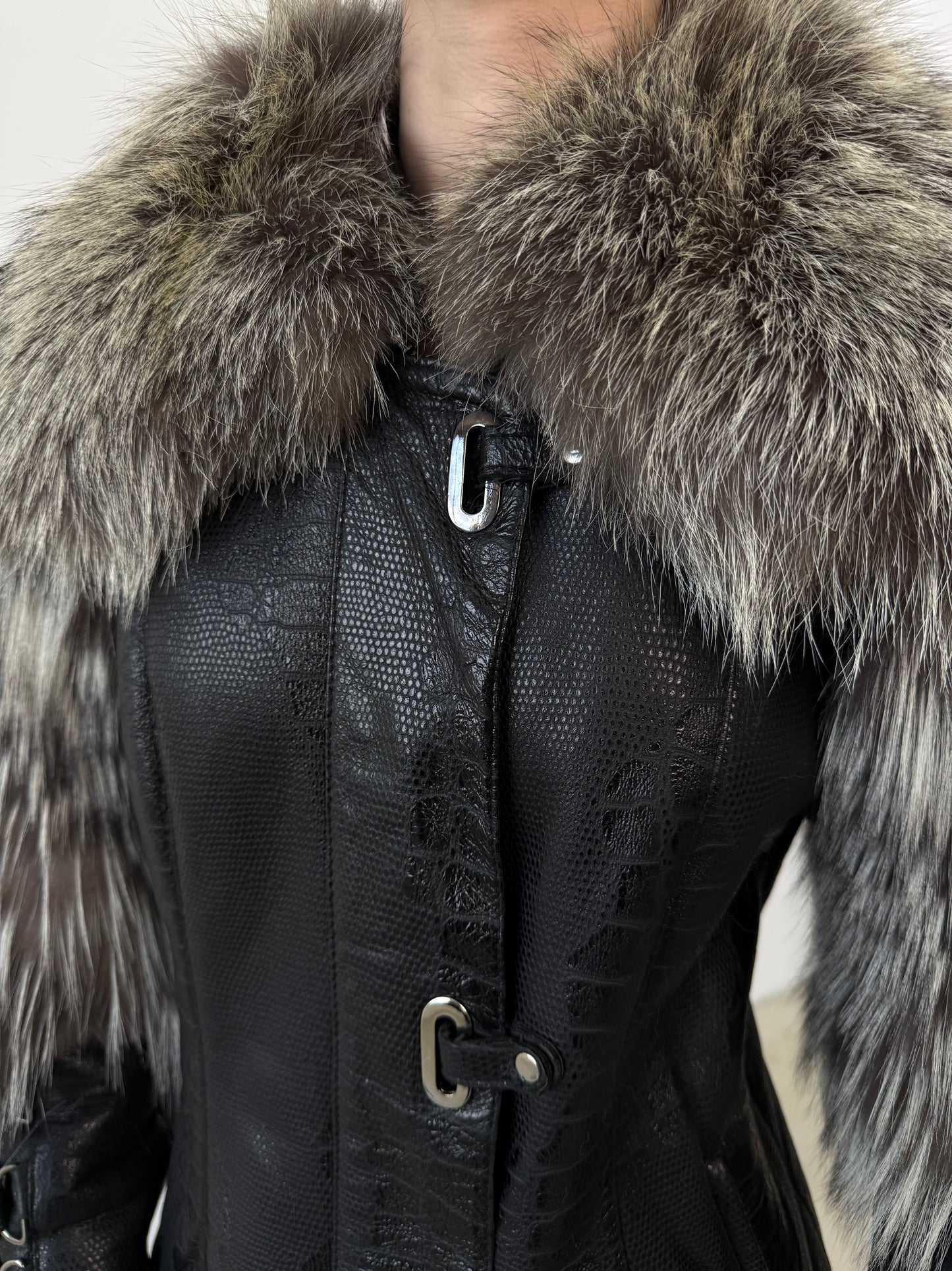 Vintage leather jacket TWINKLING GLOBAL