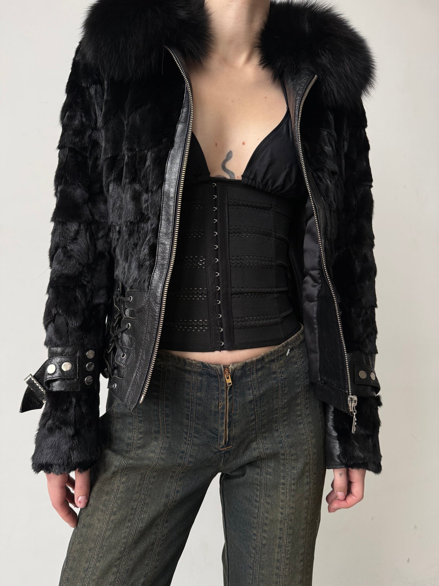 Vintage Leather Jacket TWINKLING GLOBAL