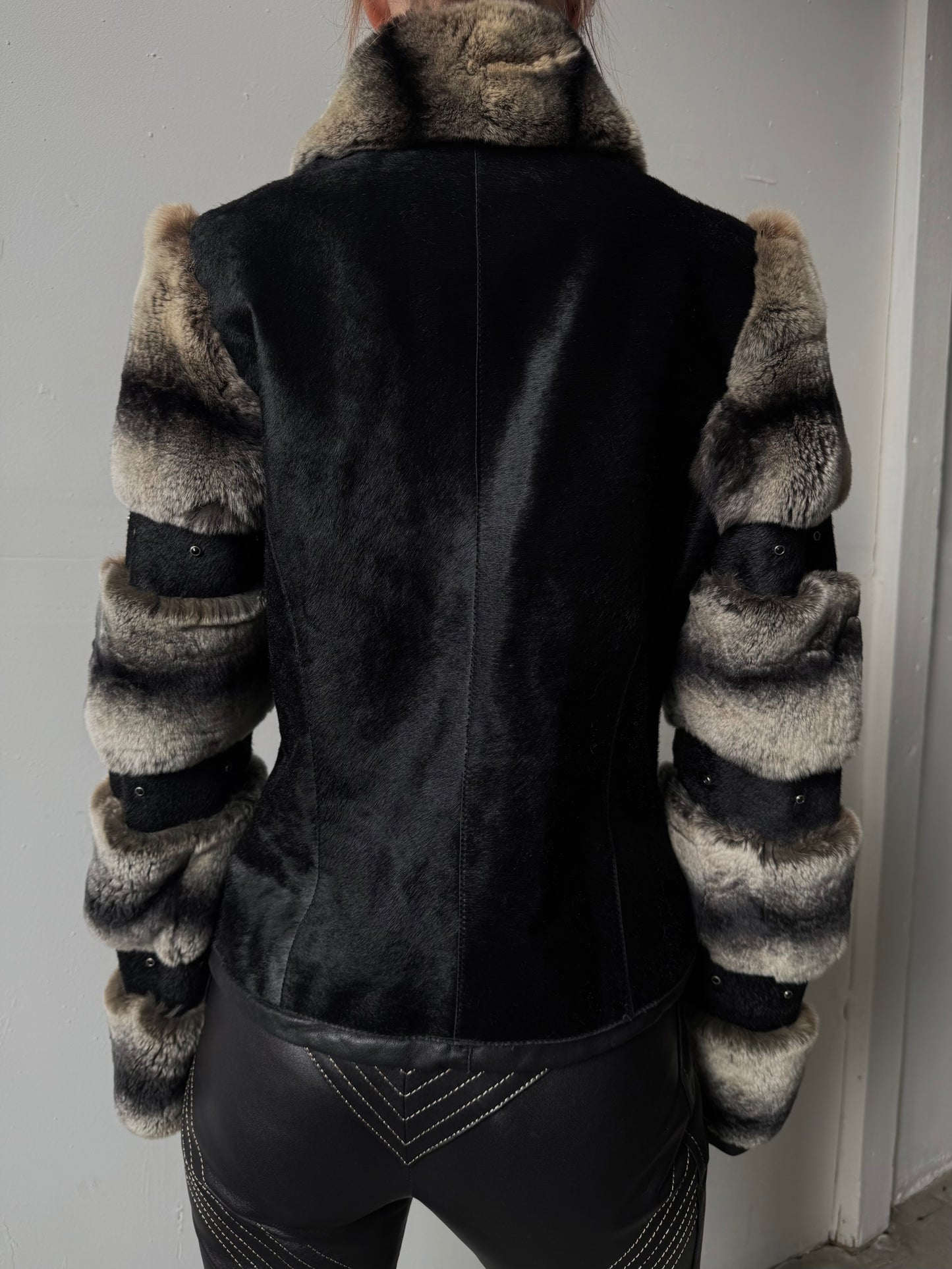 Vintage leather jacket TWINKLING GLOBAL