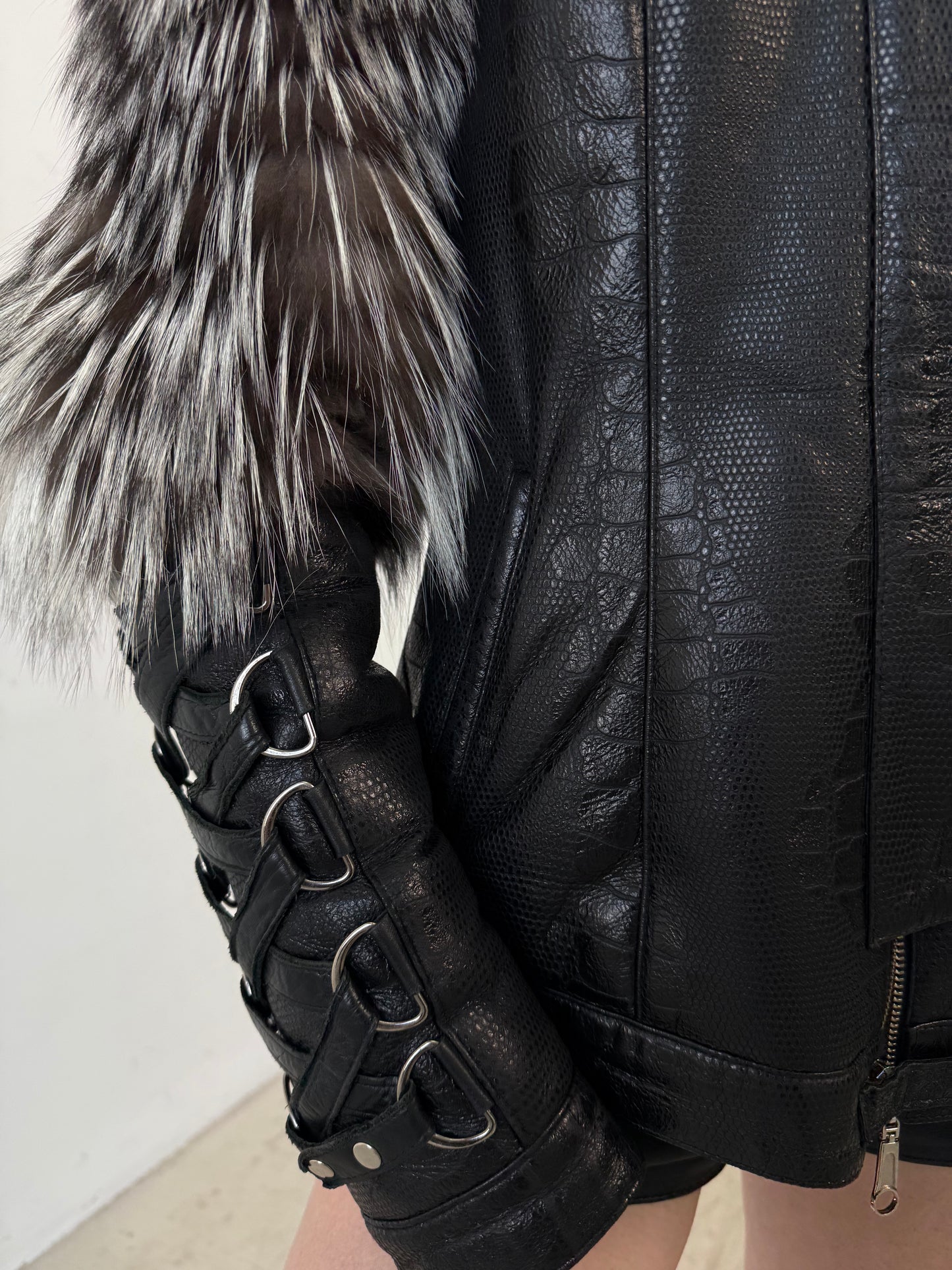 Vintage leather jacket TWINKLING GLOBAL