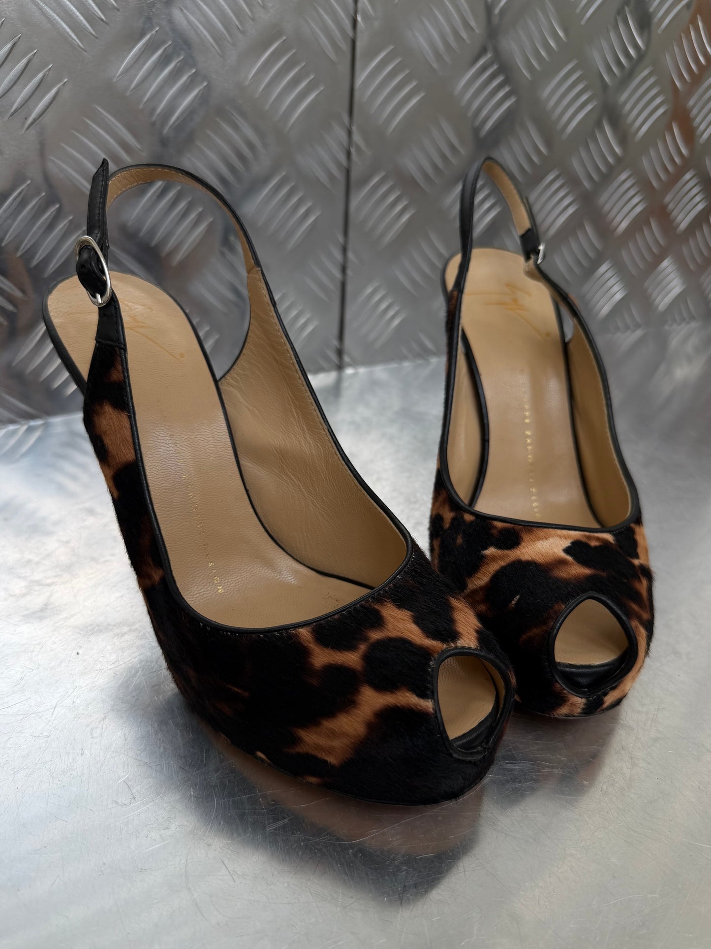 Vintage Giuseppe Zanotti leather heels TWINKLING GLOBAL