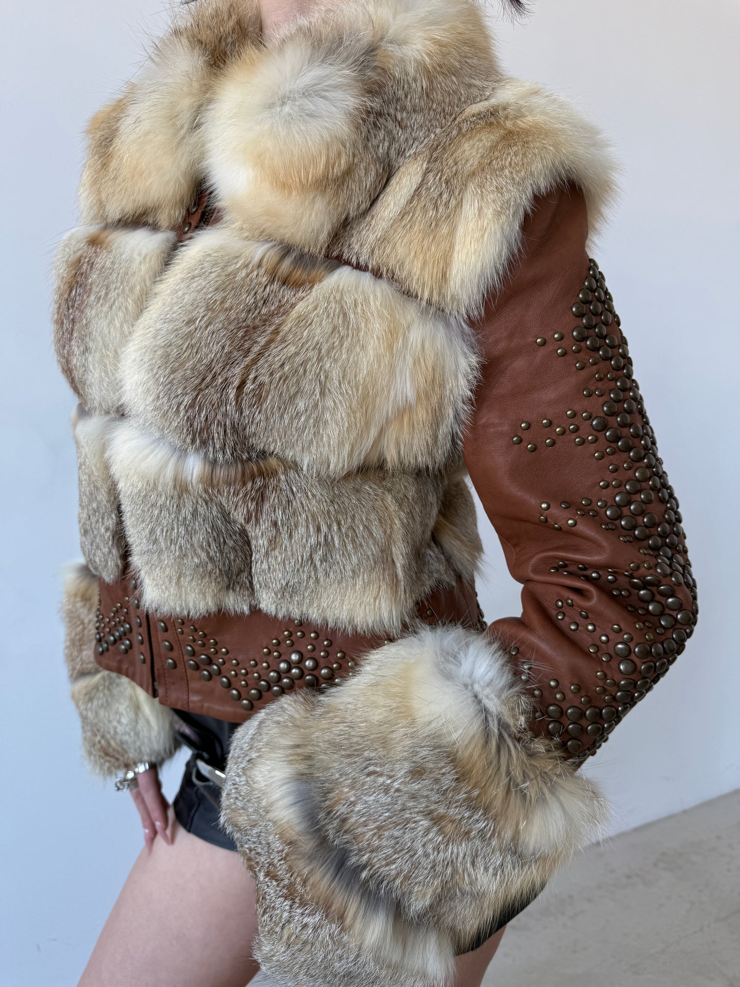 Vintage leather jacket TWINKLING GLOBAL