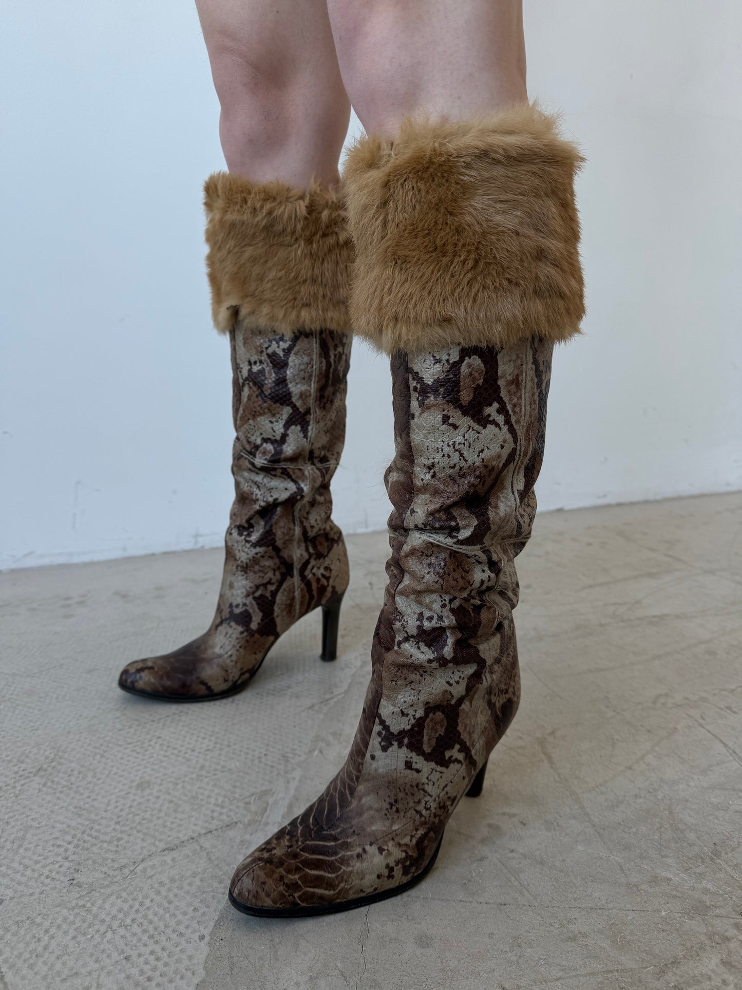 Vintage leather boots TWINKLING GLOBAL