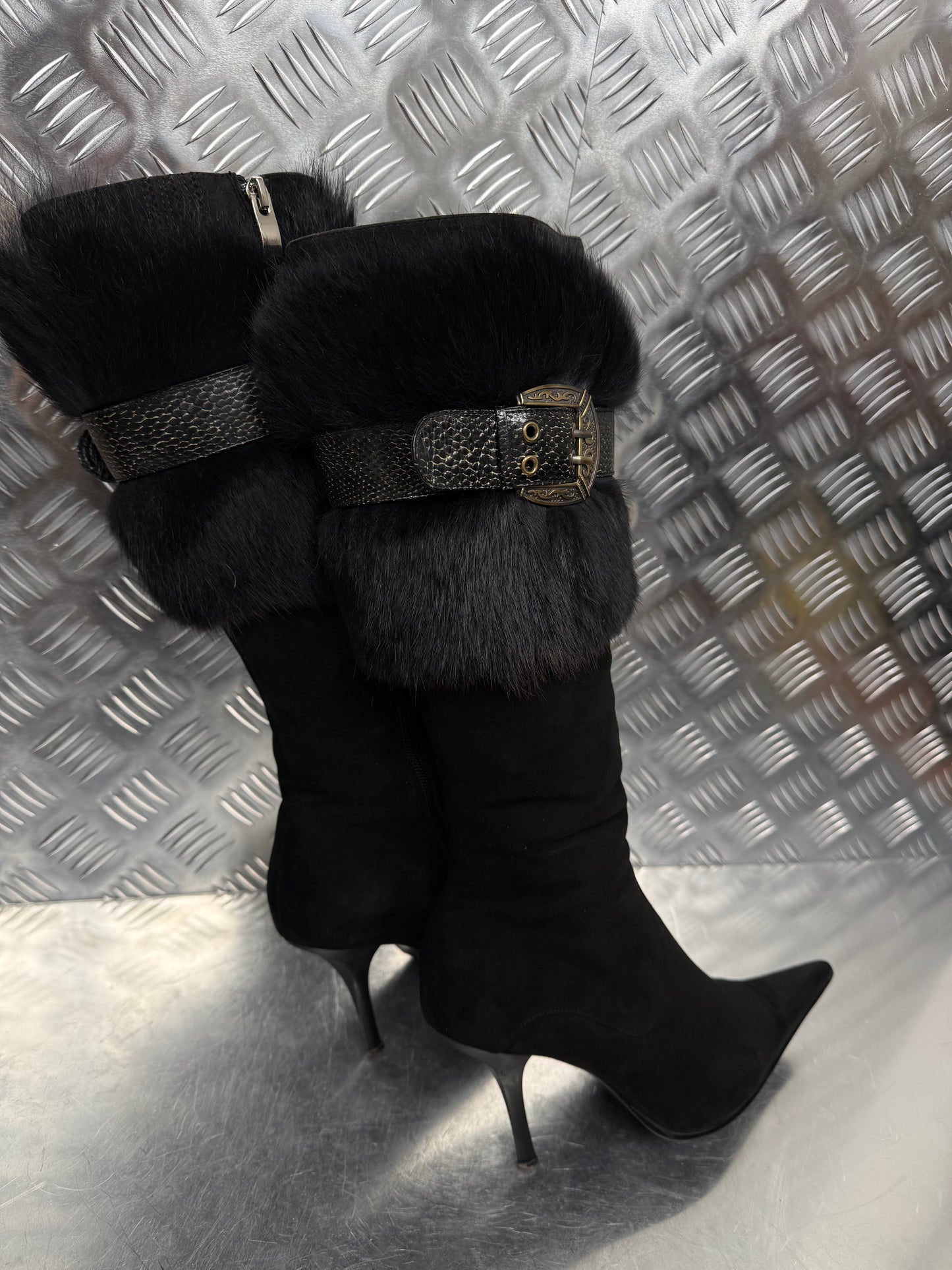 Vintage suede leather boots TWINKLING GLOBAL