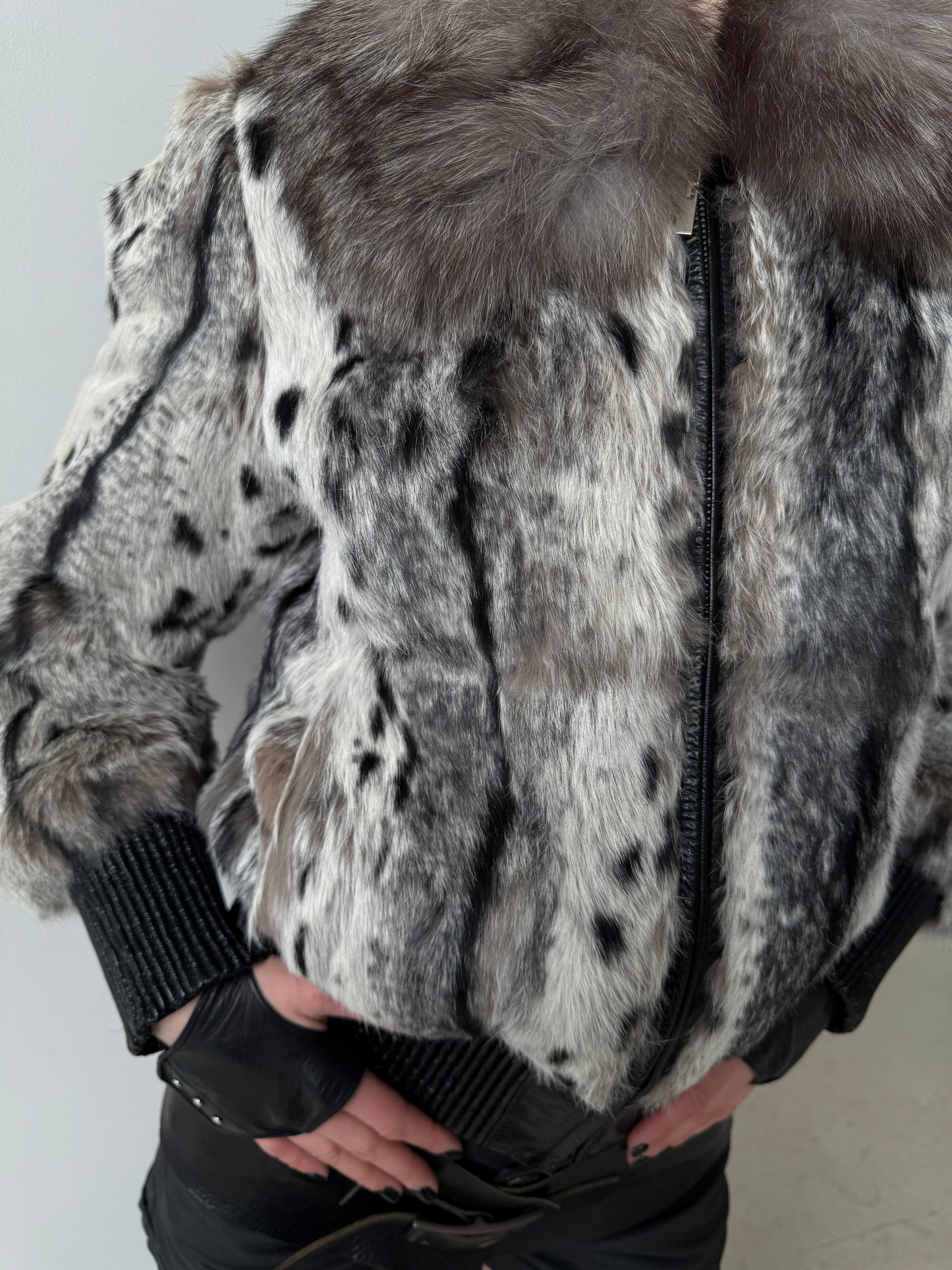 Vintage leather jacket TWINKLING GLOBAL