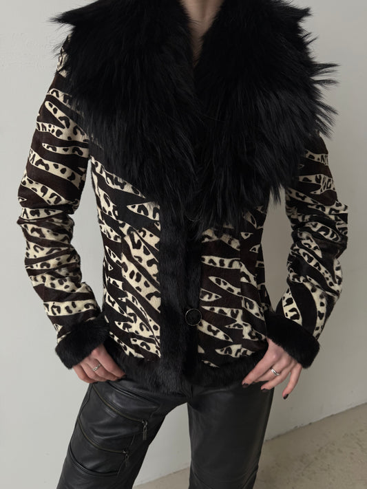 Vintage leather jacket TWINKLING GLOBAL