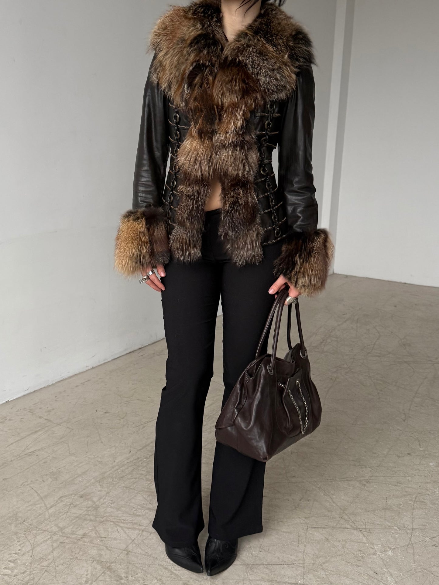 Vintage Leather Jacket TWINKLING GLOBAL