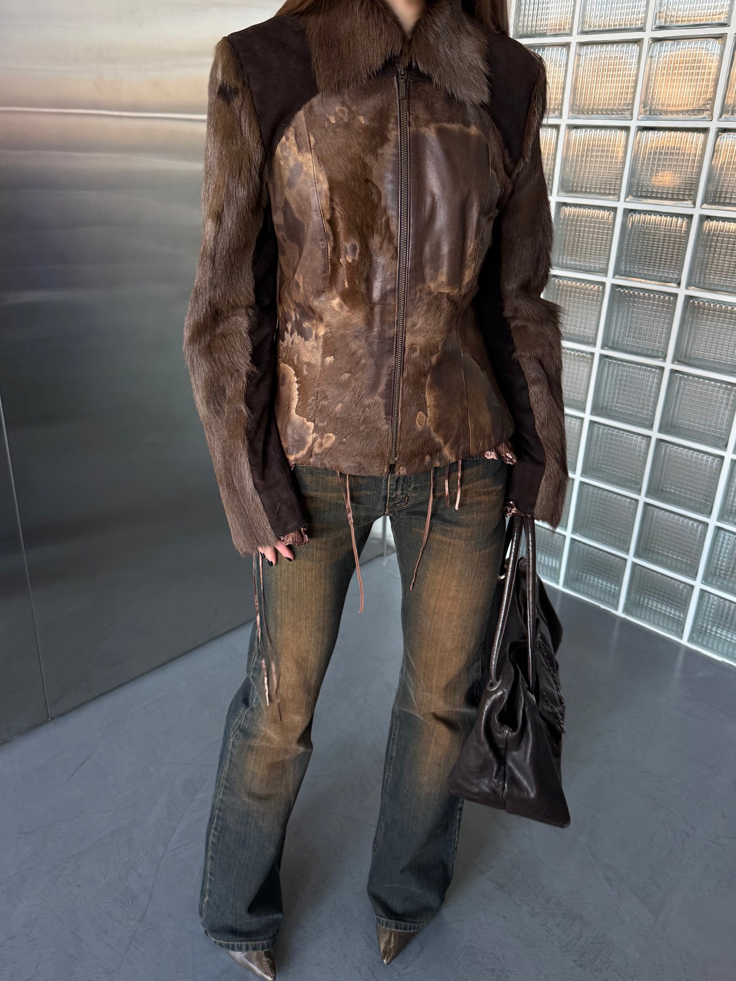 Vintage leather jacket Twinkling Global