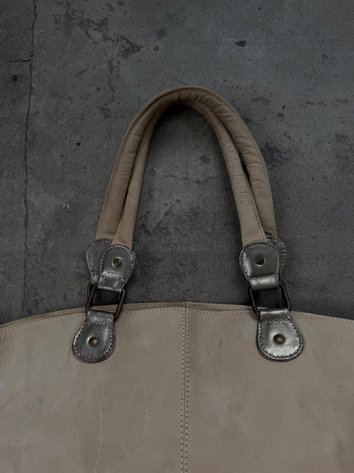 Vintage suede leather bag TWINKLING GLOBAL