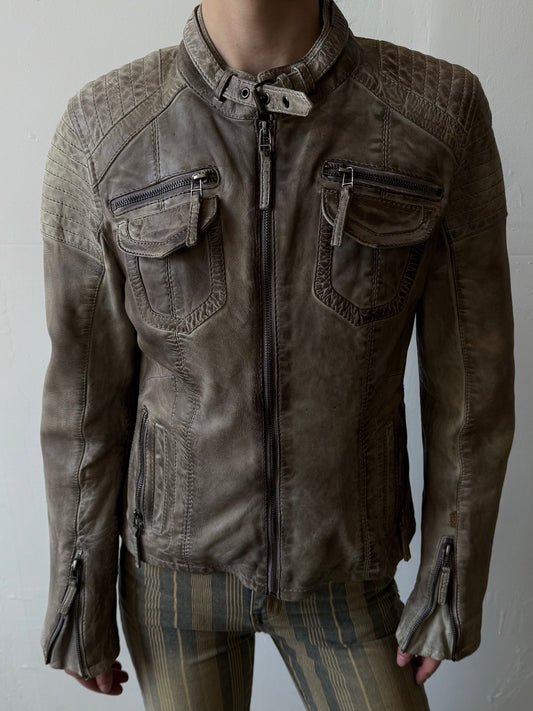 Vintage leather jacket TWINKLING GLOBAL